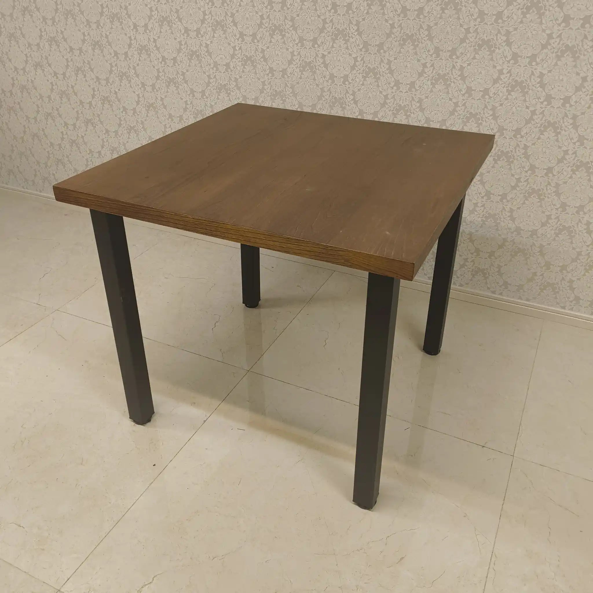 【リユース】 ヴィンテージ風ダイニングセット / 家具の大丸 / Sady 800 Table / Chain Chair / 2000年代 / アイアン楡材(ニレ) / インダストリアルデザイン