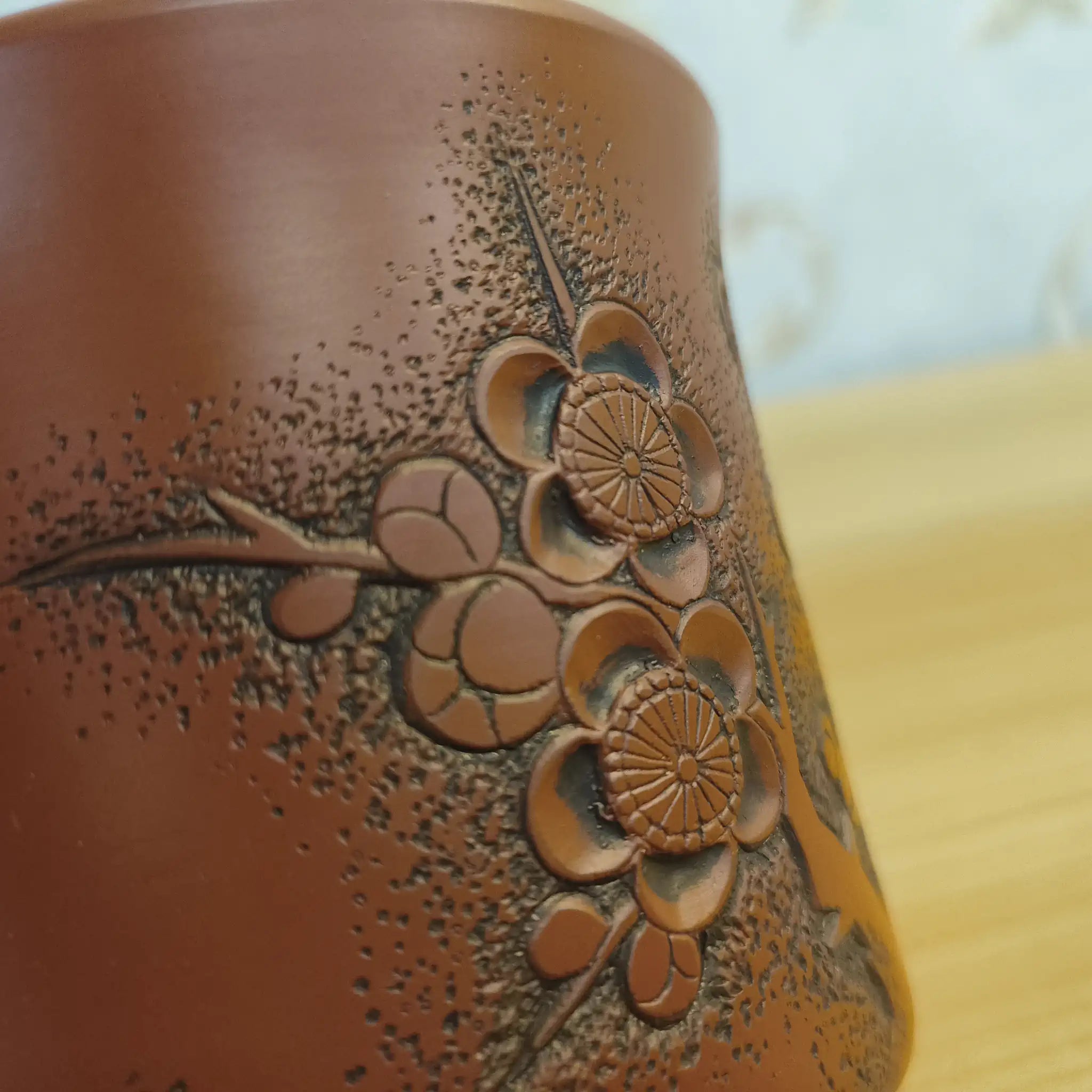 【リユース】 急須 (茶注) / 高資 / 常滑焼 / 推定20C後期 / 磁器 / 日本 / 朱泥, 梅