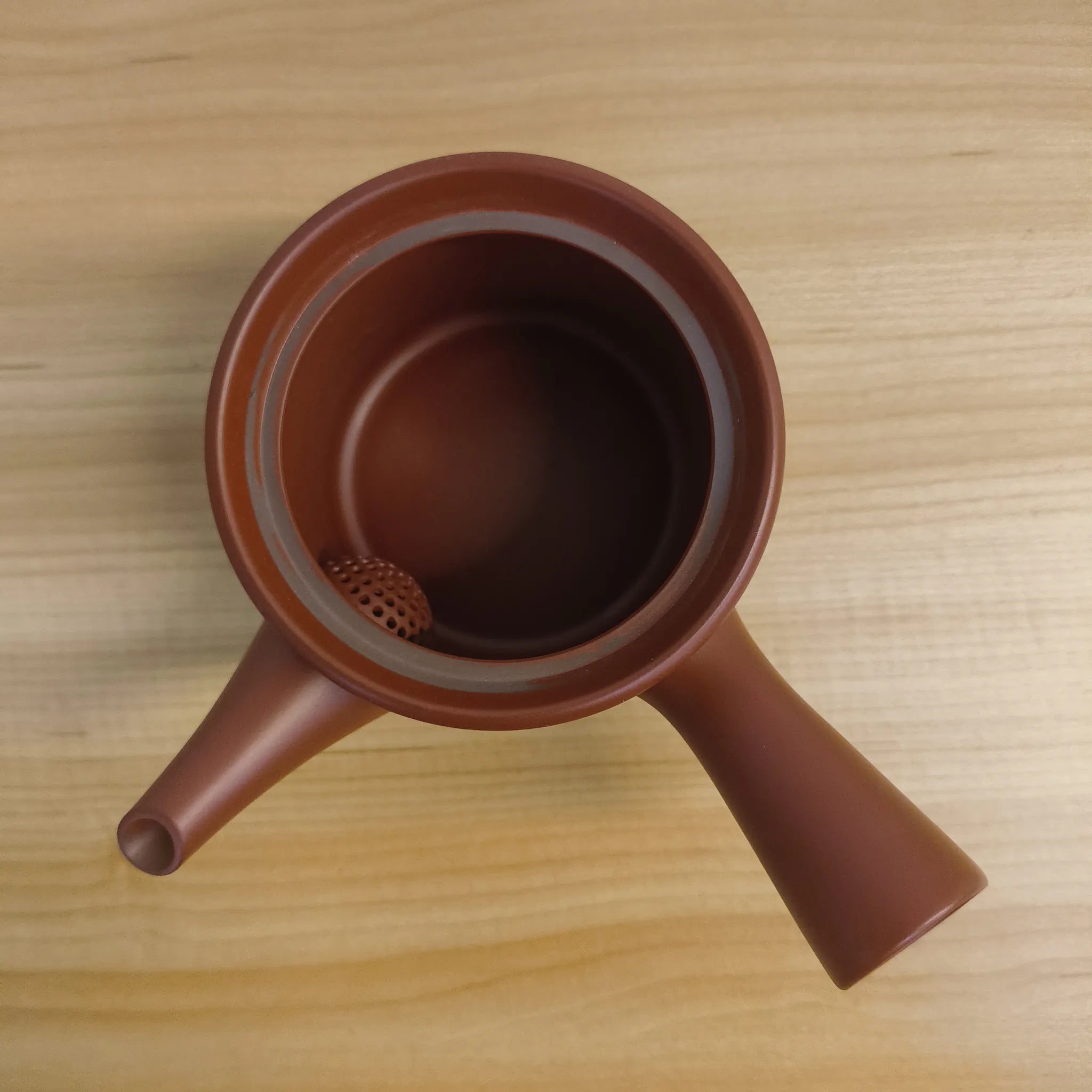 【リユース】 急須 (茶注) / 高資 / 常滑焼 / 推定20C後期 / 磁器 / 日本 / 朱泥, 梅