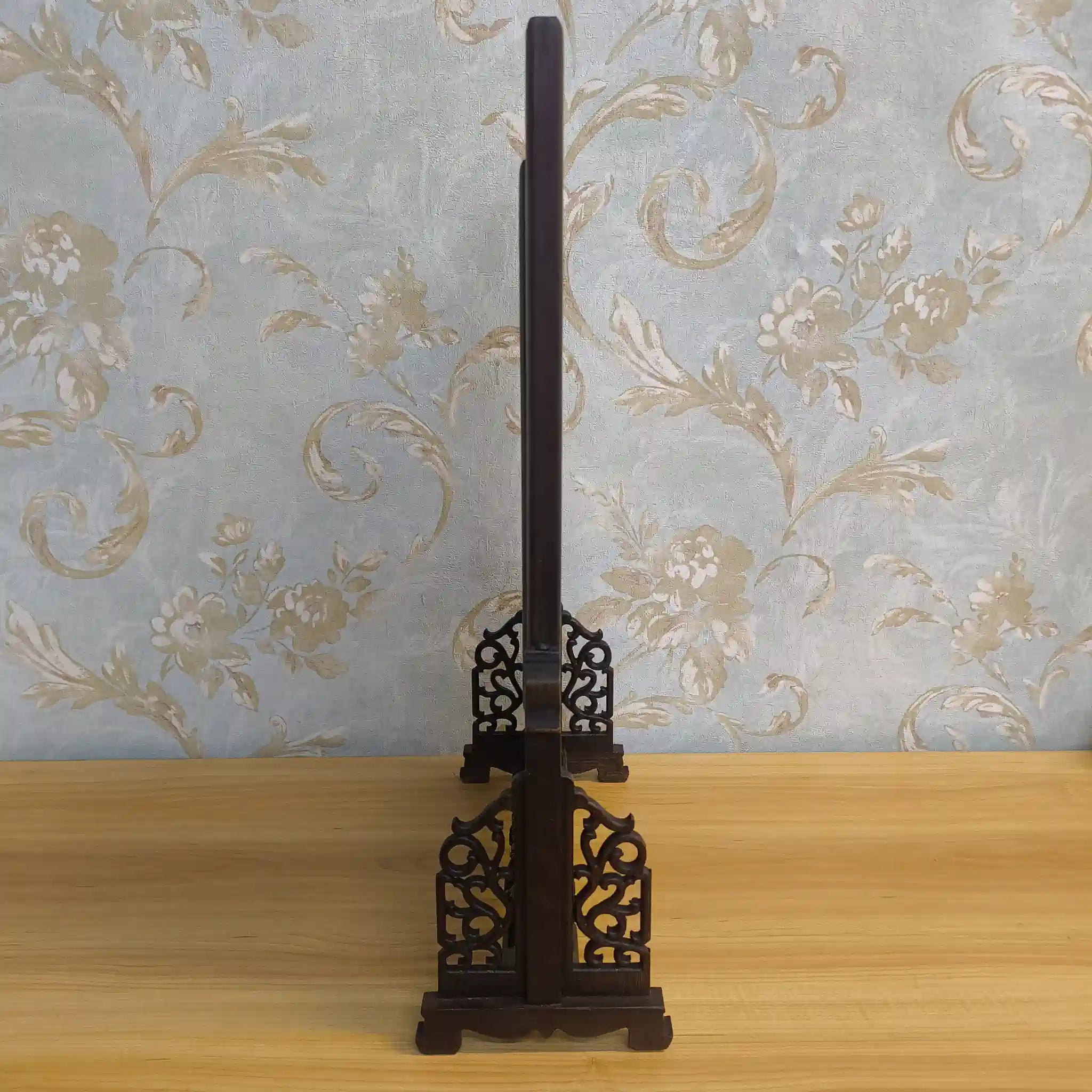 【アート/装飾品】 蘇州刺繍 (両面刺繍) / 推定20C後期 / 絹 / 中国 / 虎, 透かし彫り