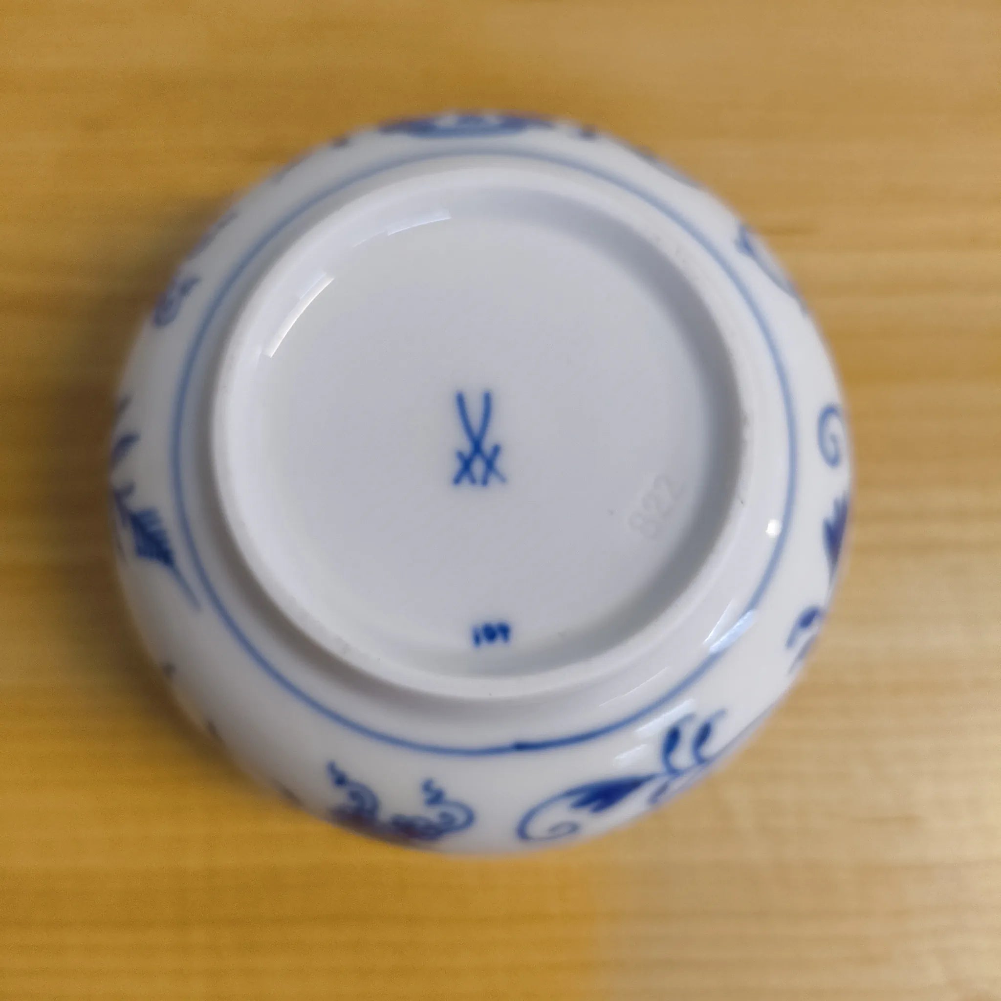 【リユース】 ティーセット (ティーポット, クリーマー, シュガーポット) / Meissen (マイセン) / Blue Onion / 推定20C後期 / 磁器 / ドイツ