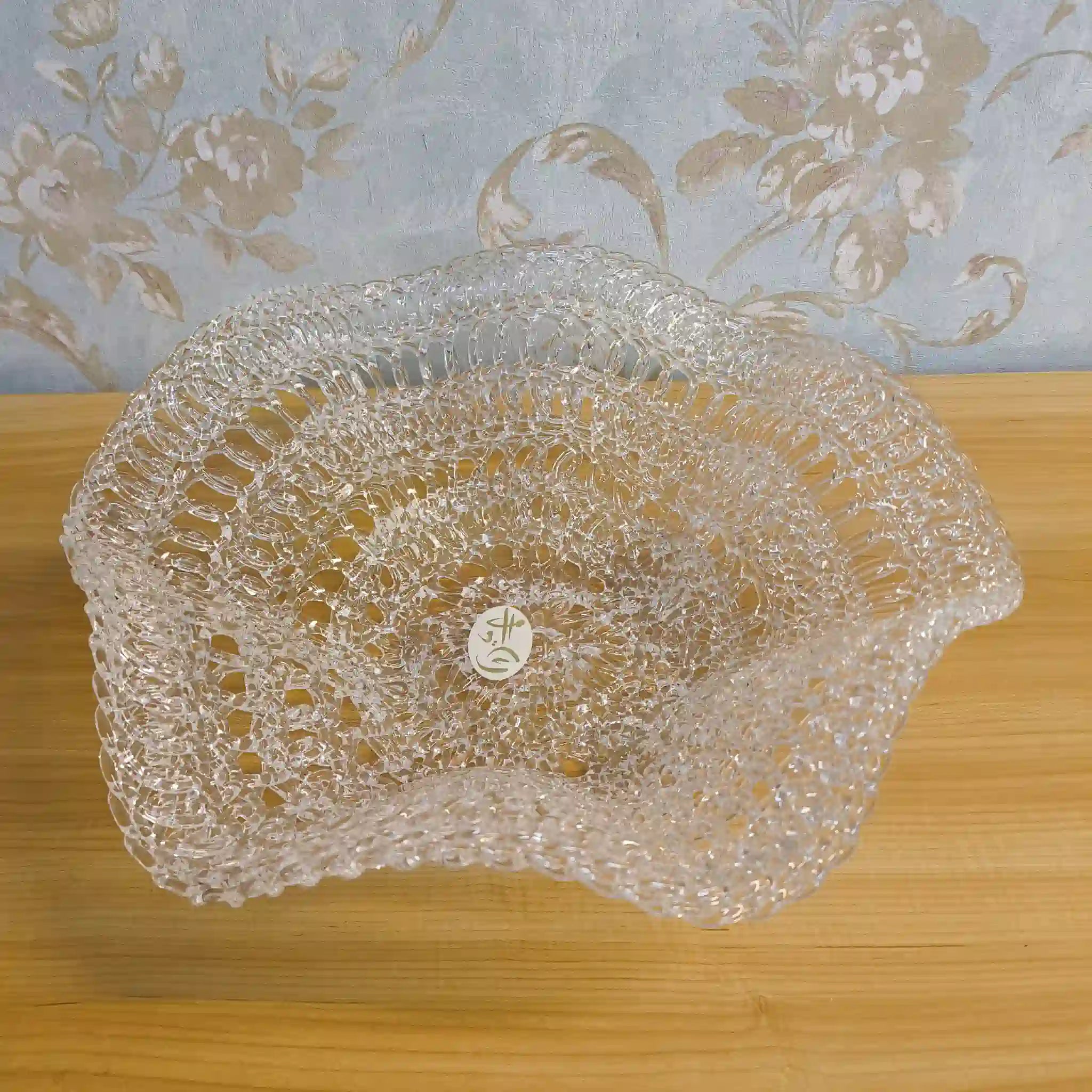 【ビンテージ】 コンポート (盛鉢) / 石塚硝子 / Crafty Lace / 推定1970-90s / ガラス / 日本 / ハンドメイド