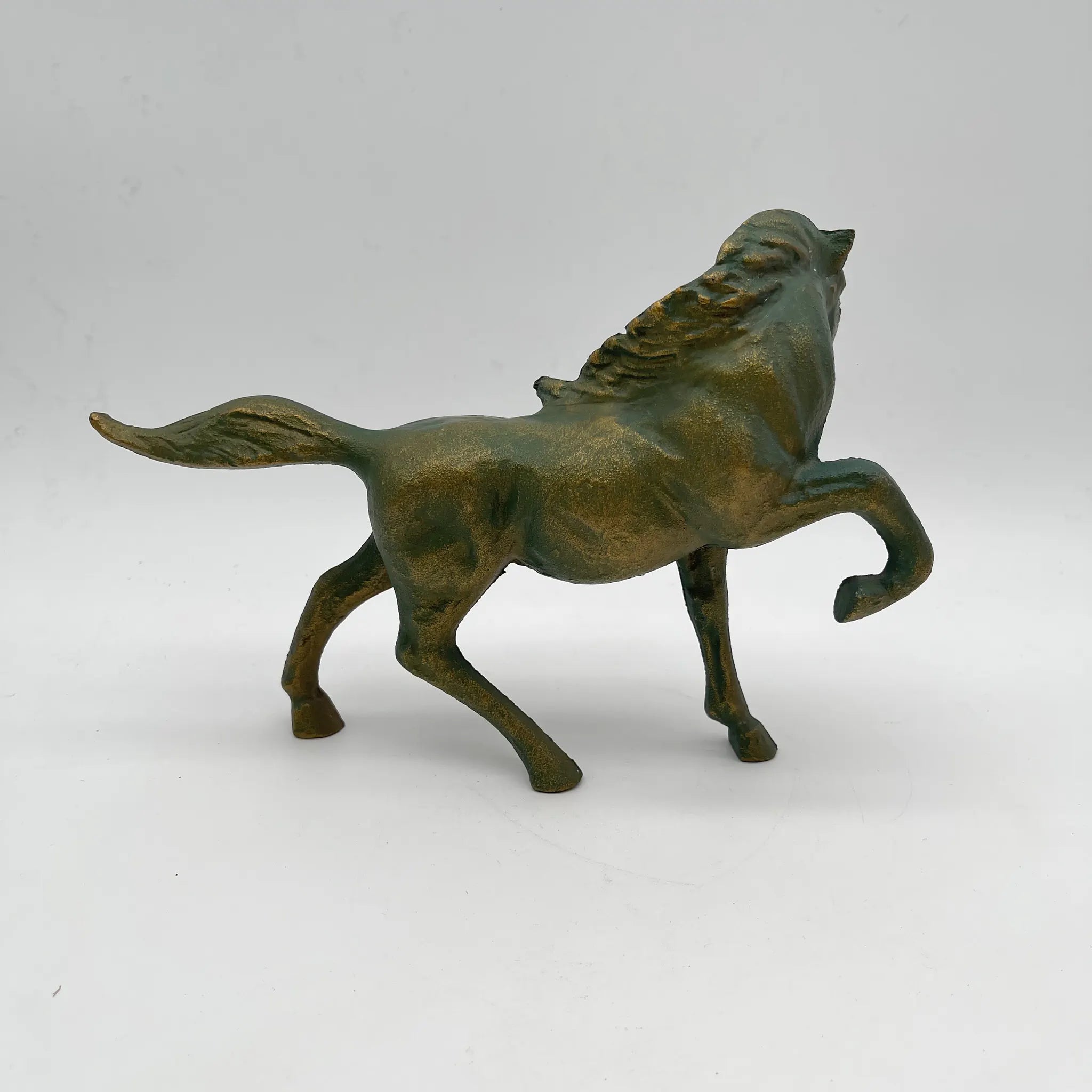 【リユース】 親仔馬ブロンズ像 / 高岡銅器 / 二口金一”母情”