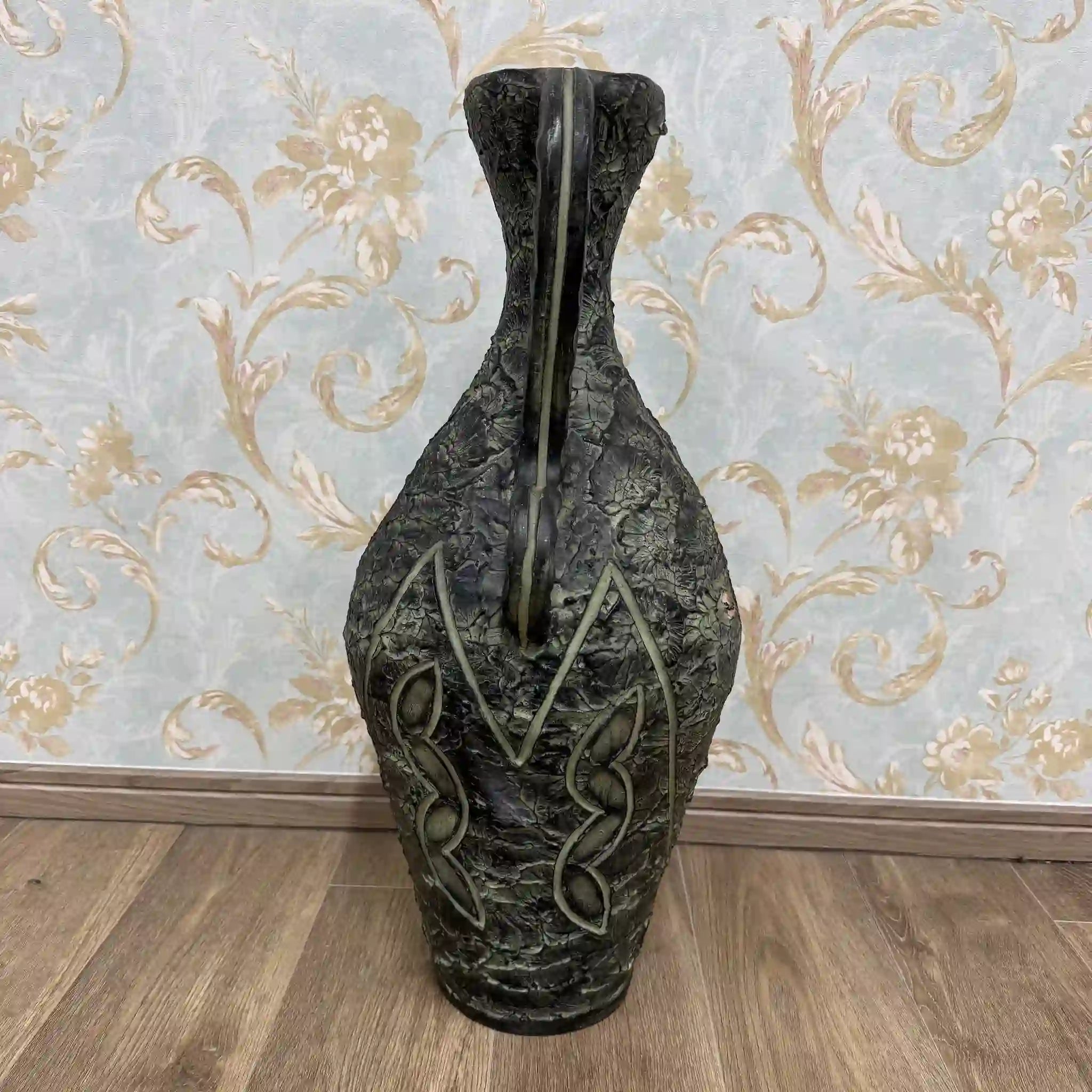 【ビンテージ】 花瓶 / 20世紀 / 陶磁器 / イギリス / アンフォラ型, ダブルハンドル, バイオモルフィック