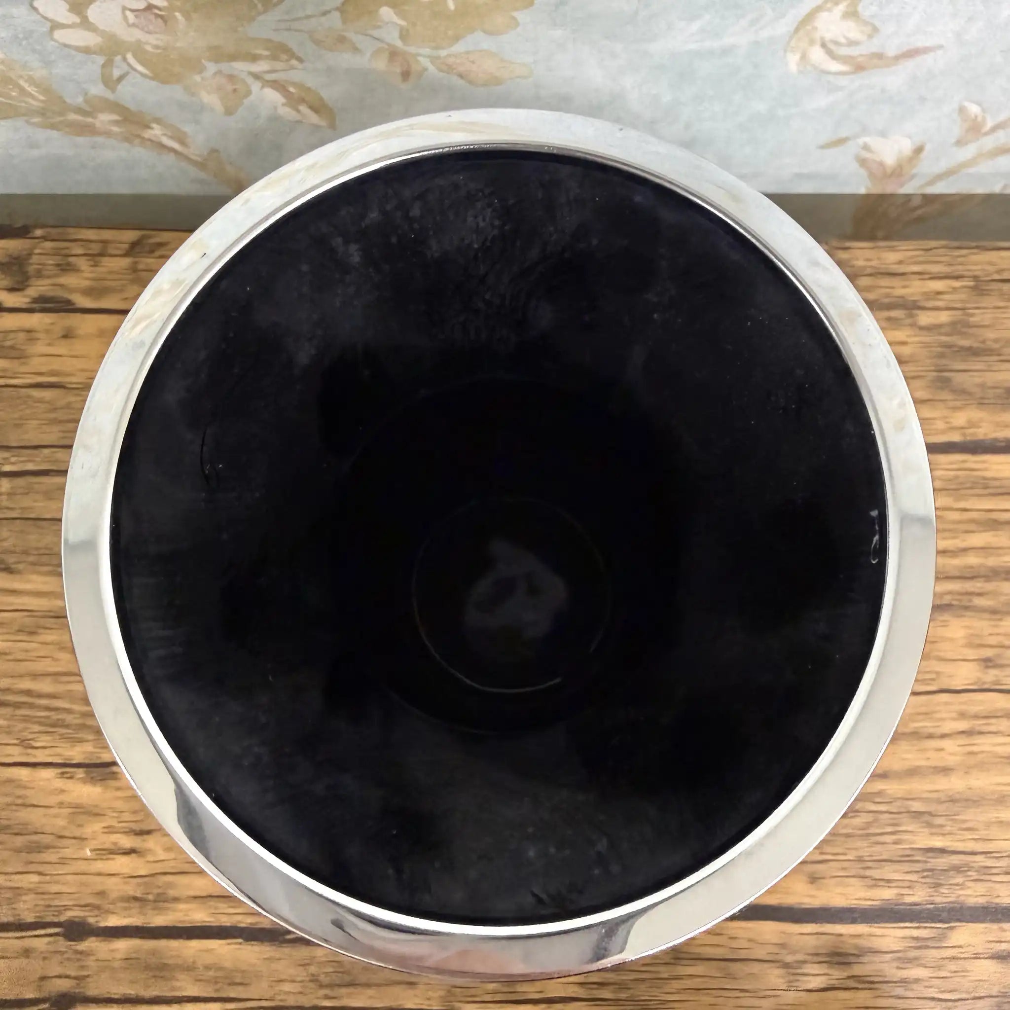 【リユース】 花瓶 / 七宝焼 / ガラス釉 / 日本 / 有線七宝, 銀線細工, ぼかし釉