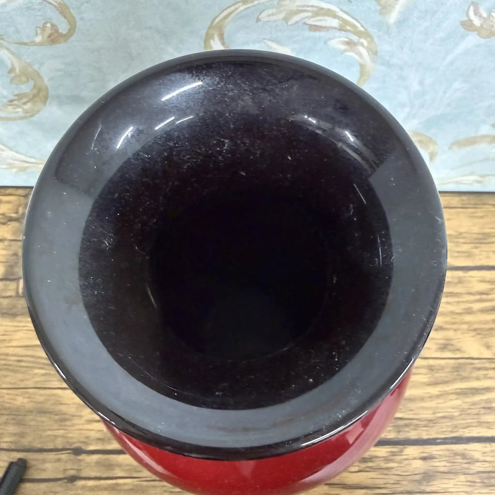 【リユース】 花瓶 / ノリタケ(Noritake) / 辰砂(しんしゃ) / Bone China / 日本 / 還元焼成, 瑞鳥双耳