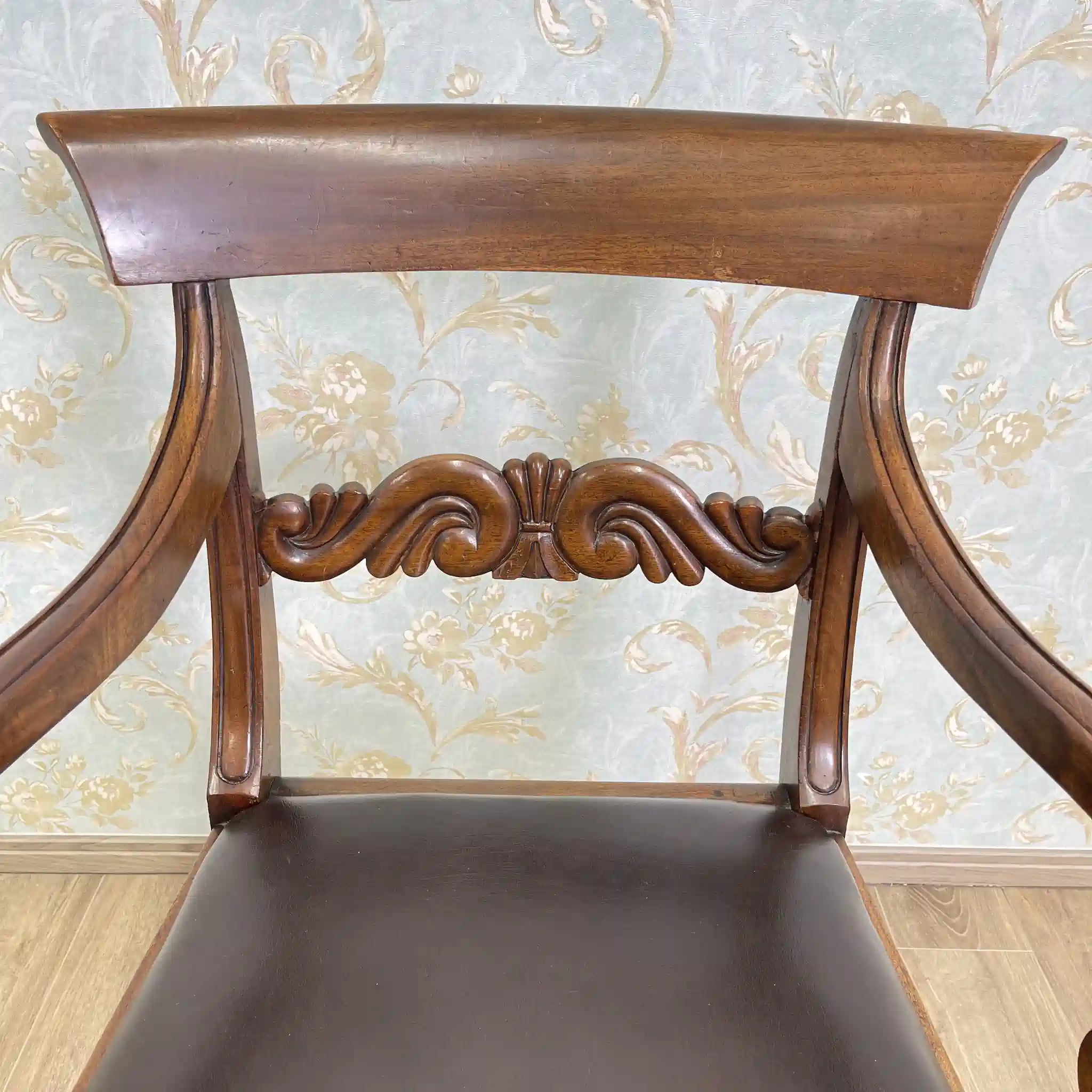 【アンティーク】 アームチェア / リージェンシー様式 / 19世紀初頭から中頃 / イギリス