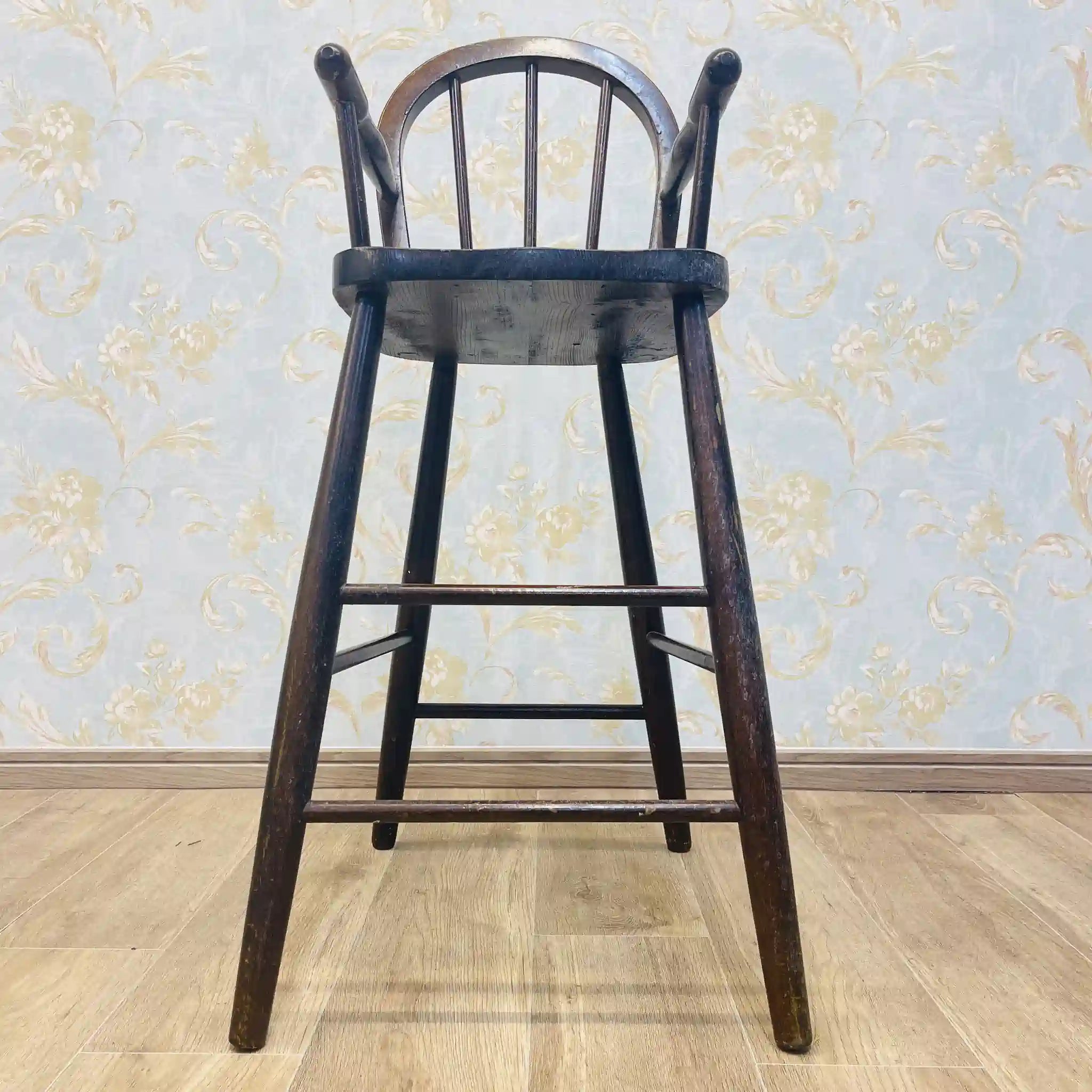 【アンティーク】 ボウバックキッズチェア / ウィンザー様式 / イギリス / 挽物細工,スポークバック