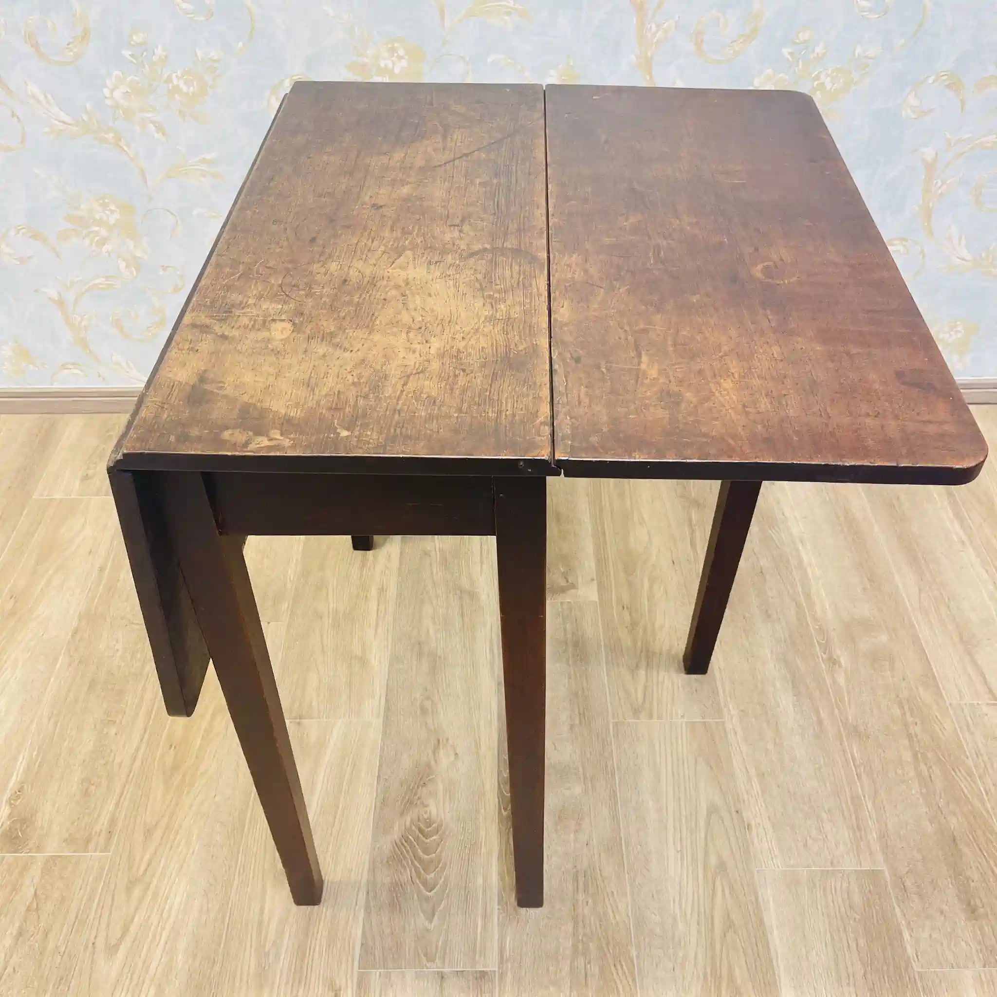 【アンティーク】 ドロップリーフテーブル / カントリースタイル / 19世紀末〜20世紀初頭 / ビーチ材 / イギリス