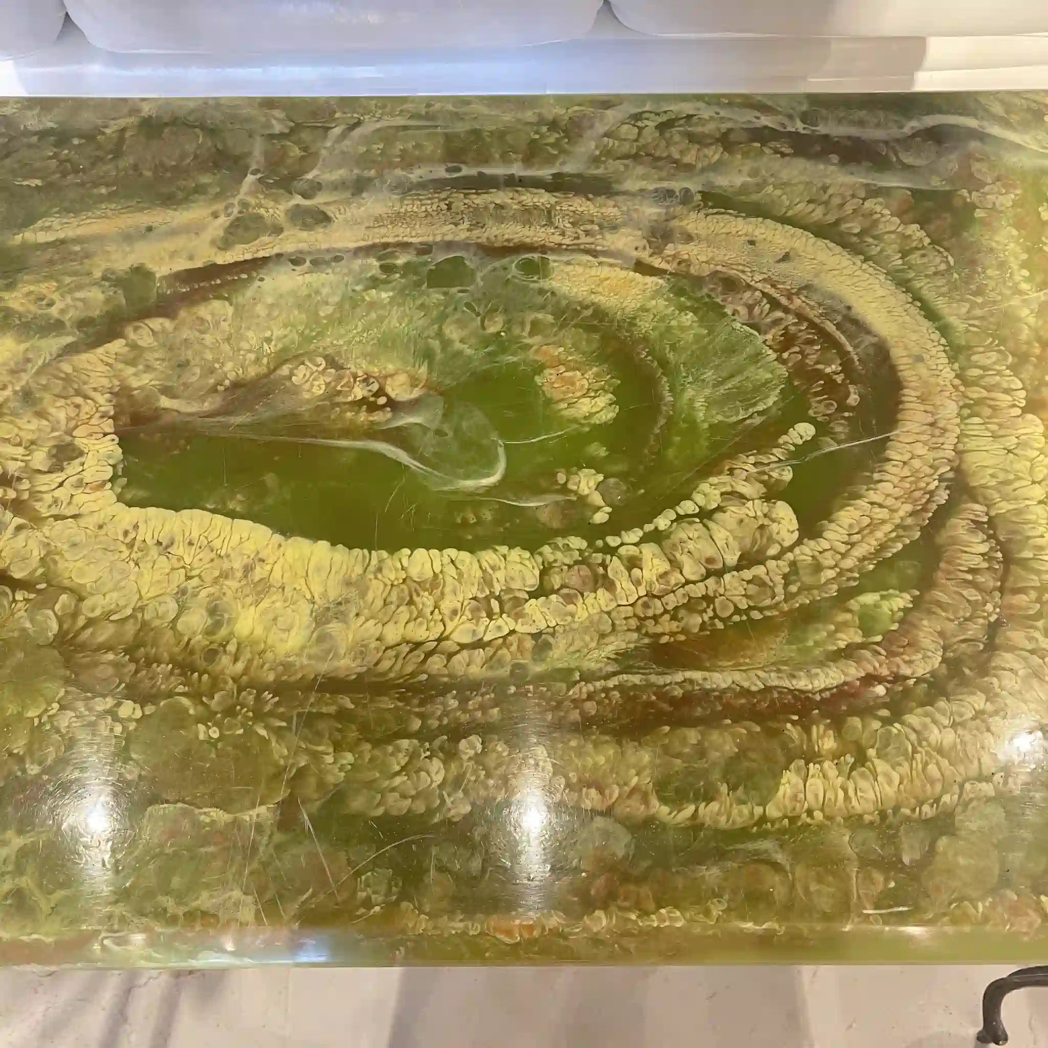 【アンティーク】 アンティーク カフェテーブル / オニキス風 / イギリス直輸入