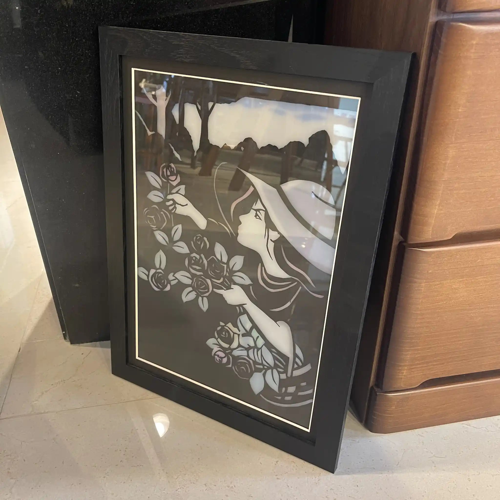 【アート/装飾品】 シルエットアート