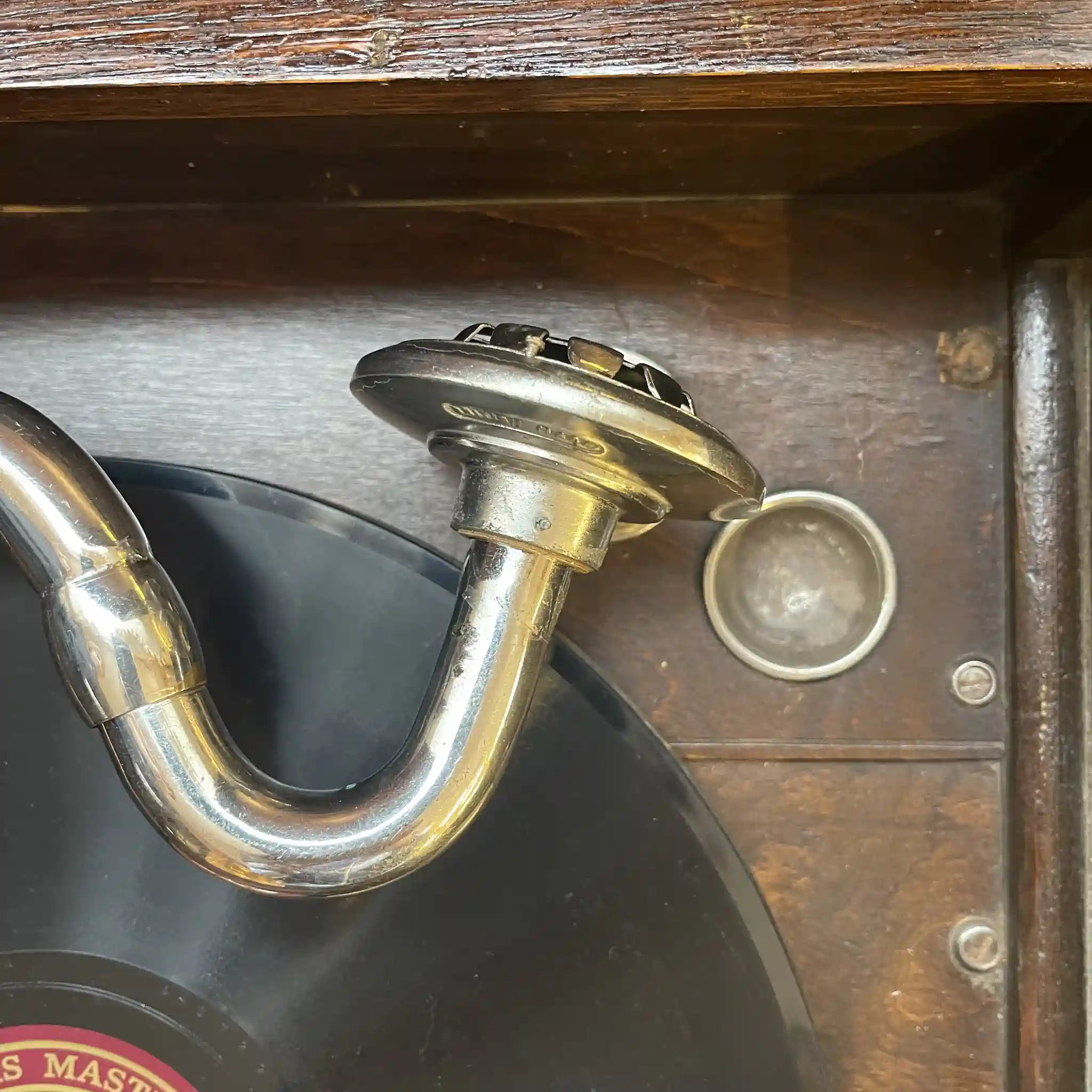 Antique Gramophone / Art Deco / 1910-1930s / Oak / British