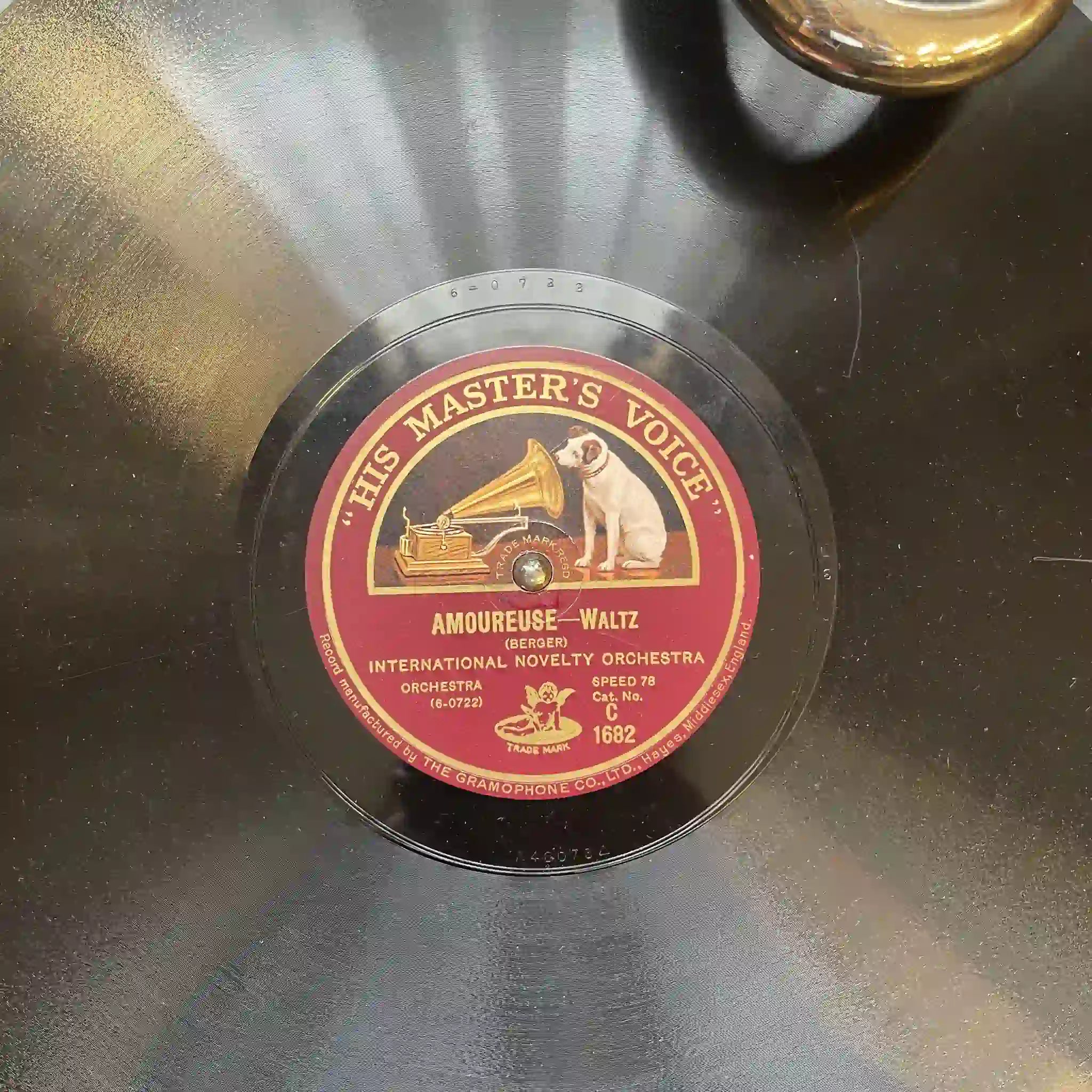 Antique Gramophone / Art Deco / 1910-1930s / Oak / British