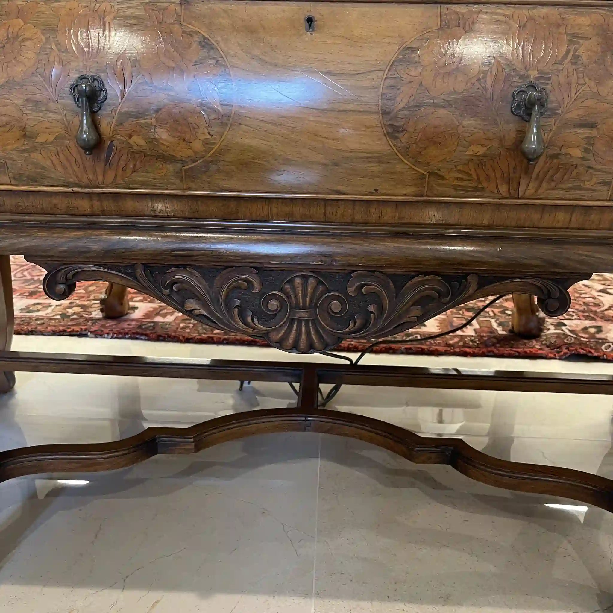 科莫多古董控制台 / 孟買風格 / 1900年代 / 胡桃木 / 德國