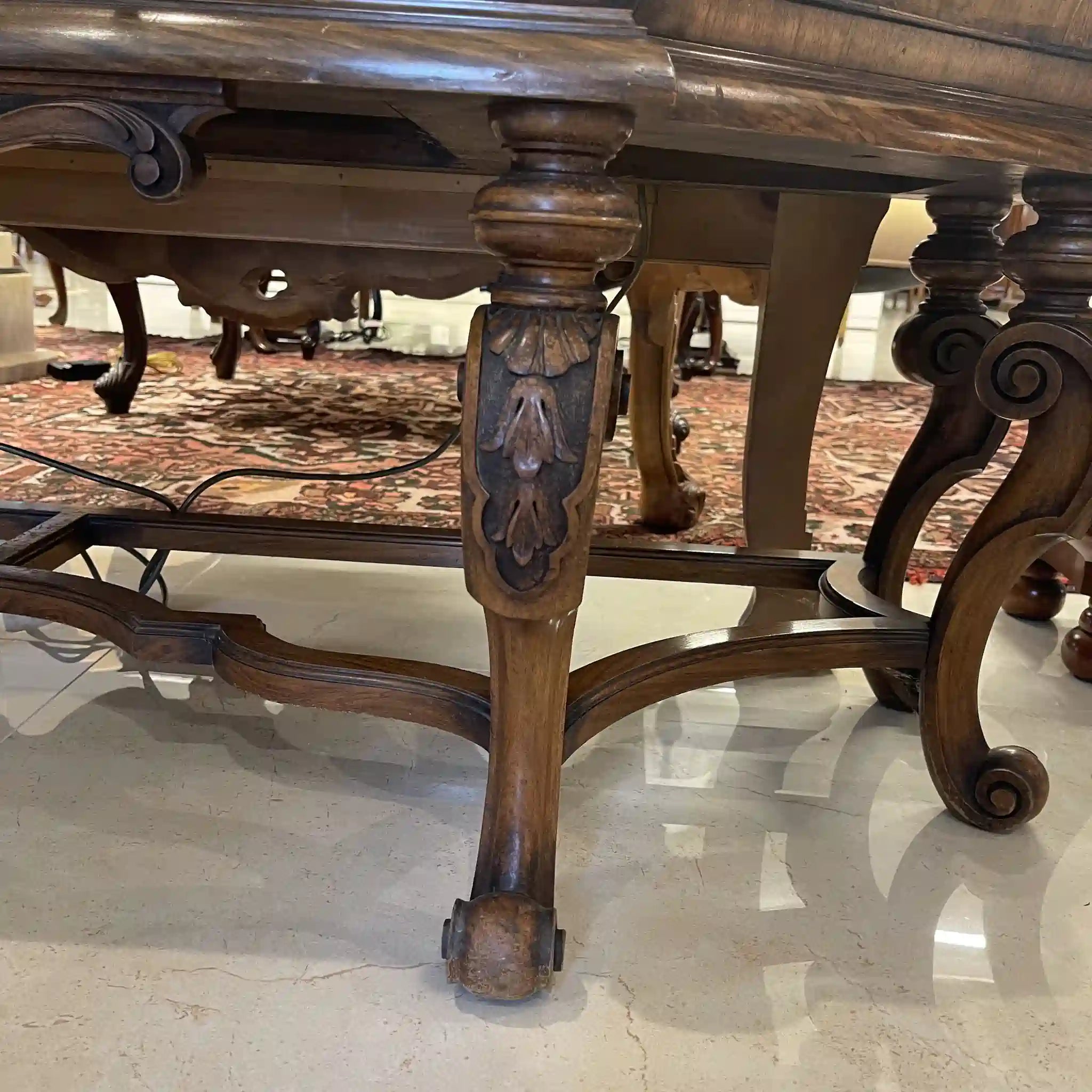 科莫多古董控制台 / 孟買風格 / 1900年代 / 胡桃木 / 德國