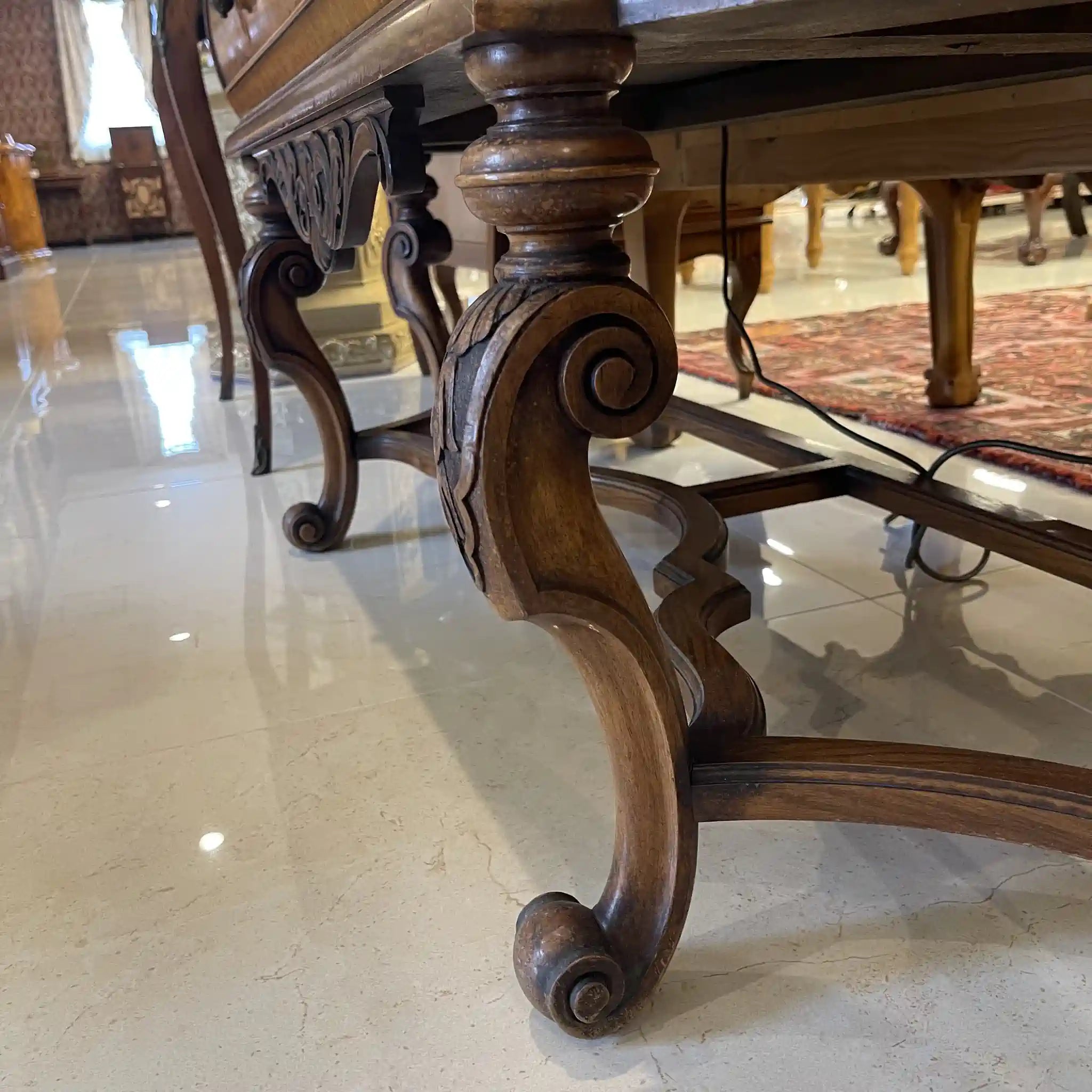 科莫多古董控制台 / 孟買風格 / 1900年代 / 胡桃木 / 德國