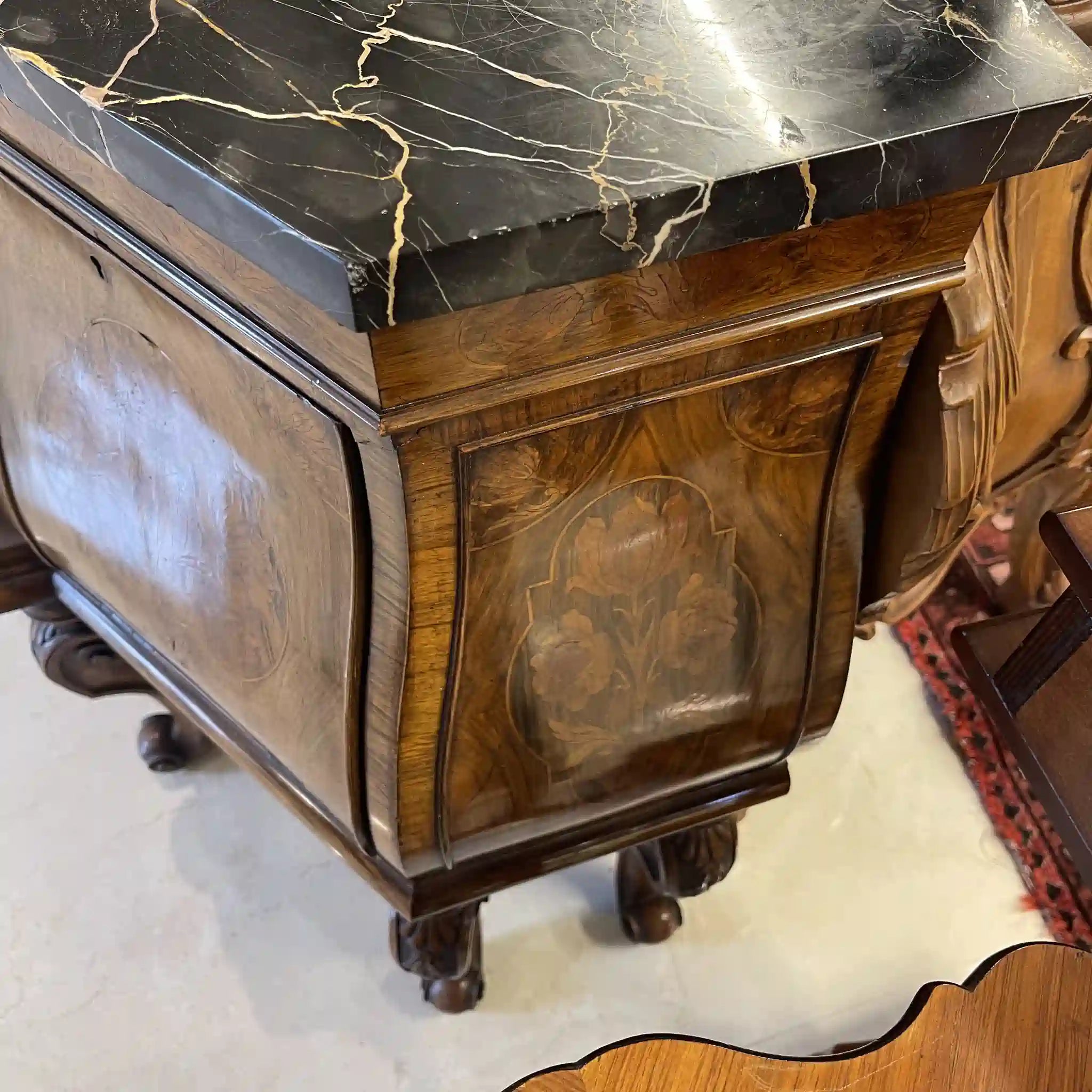 科莫多古董控制台 / 孟買風格 / 1900年代 / 胡桃木 / 德國