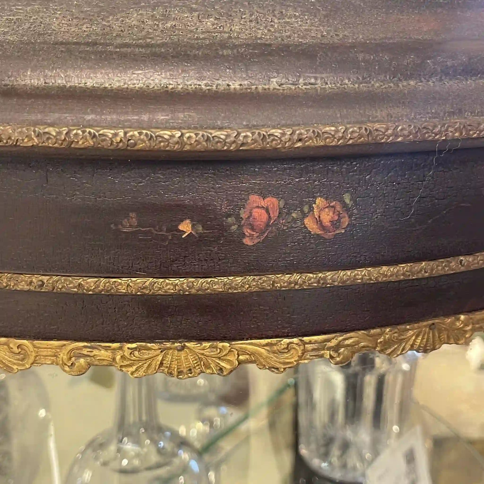 Antique Curio Case / Louis XVI Style / Early 20th Century (Estimated) / Beach Wood (Estimated) / France