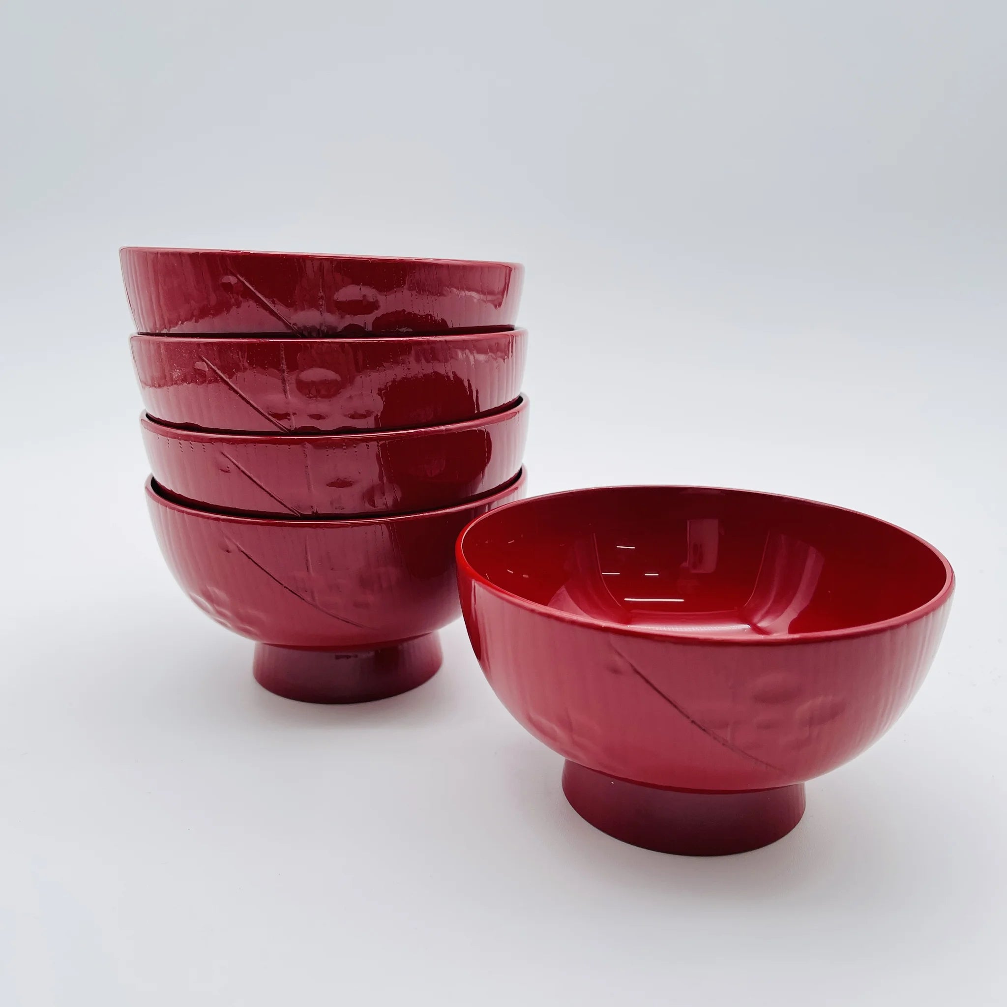 【リユース】 御汁椀 5P / 魚津塗漆器 / 漆器 / 日本 / 箱付き