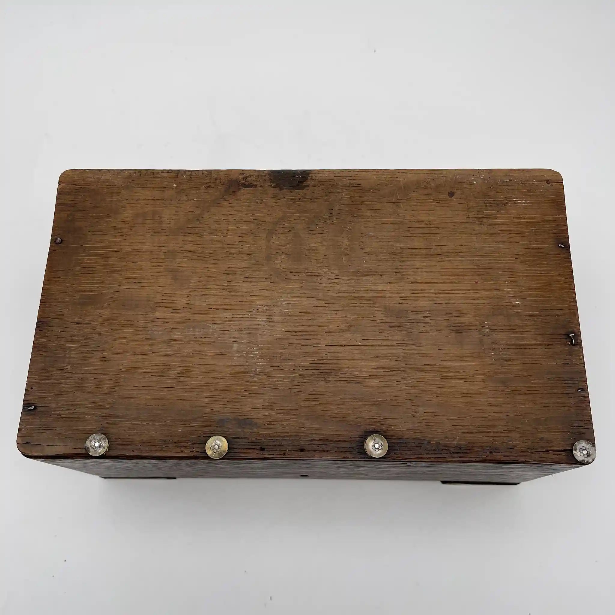 【古董】装饰盒(小件盒)/ 1900s /橡木/英国/霍尔马克