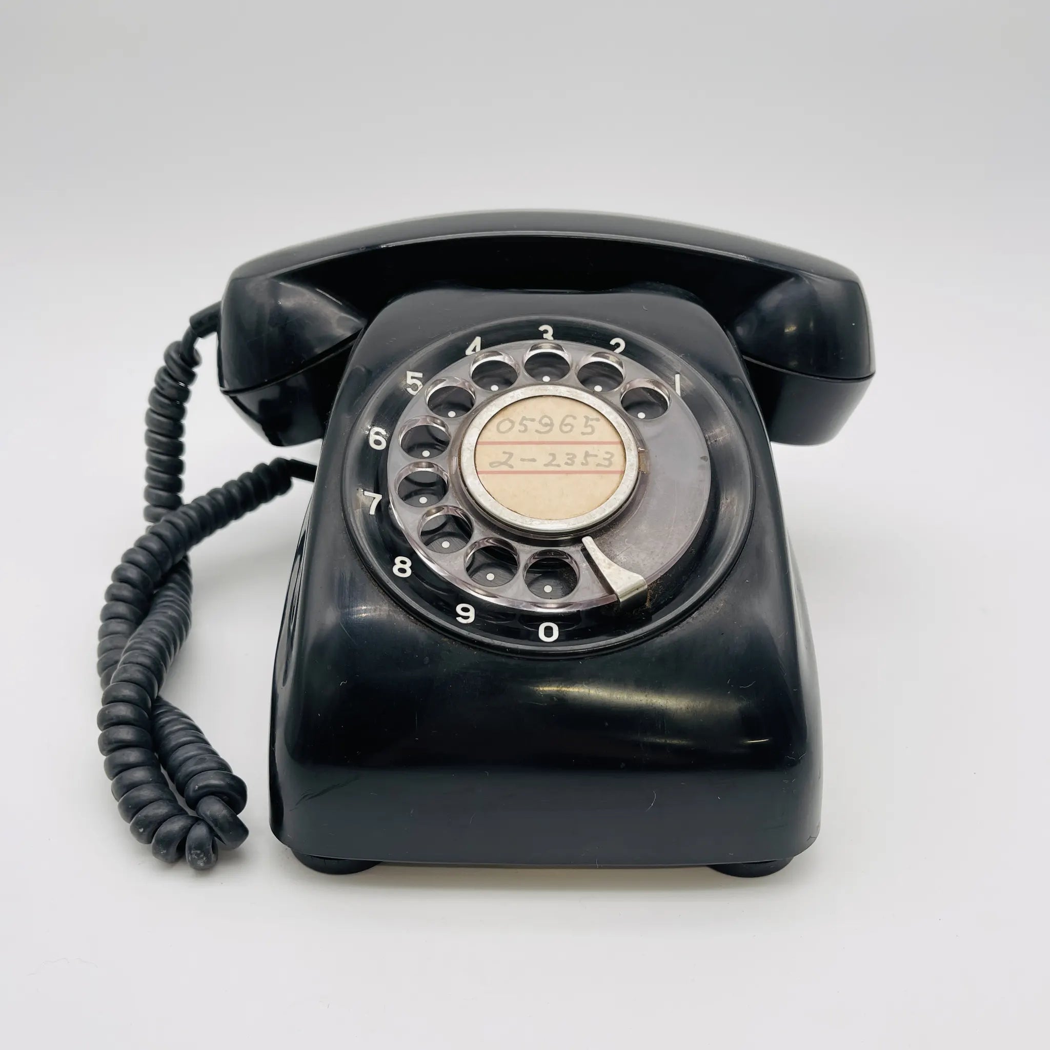 【リユース】 黒電話 / 日本電信電話公社 / 600-A2 / 1980年代 / 日本 / 回転ダイヤル式