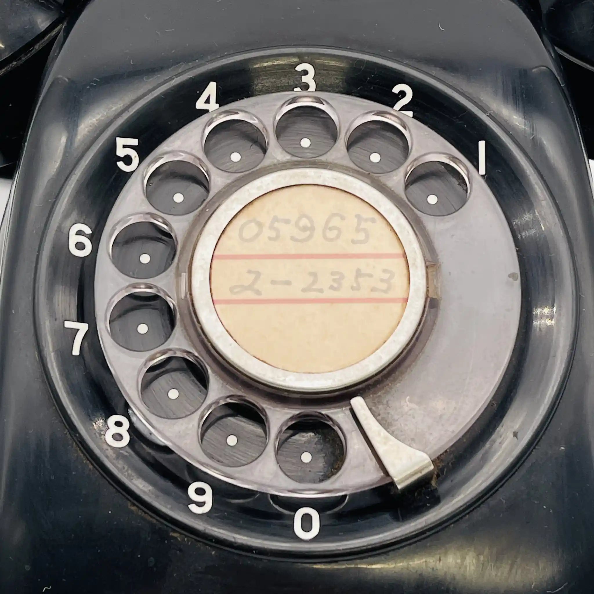 【リユース】 黒電話 / 日本電信電話公社 / 600-A2 / 1980年代 / 日本 / 回転ダイヤル式