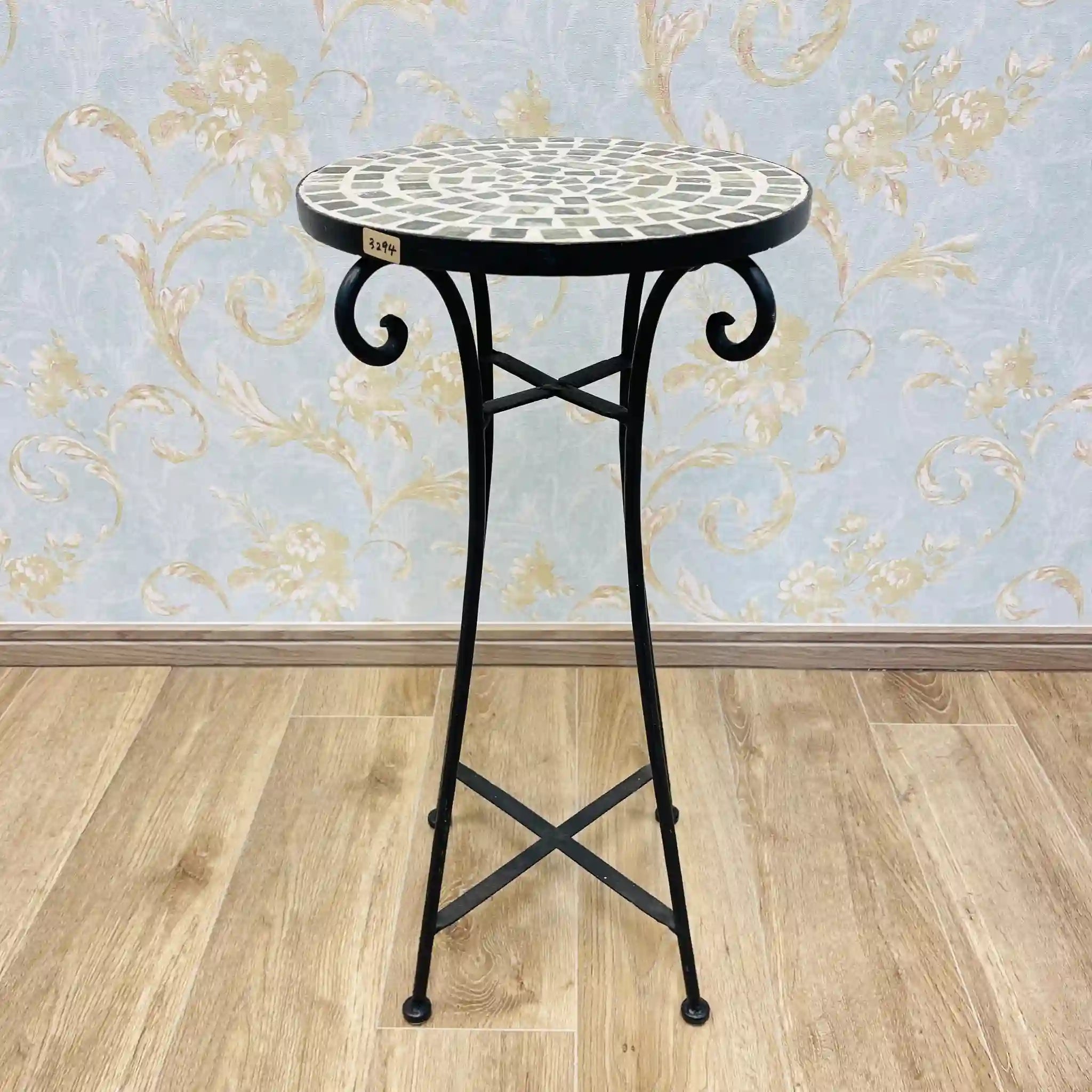 【リユース】 テーブル / アイアン / モザイクタイル