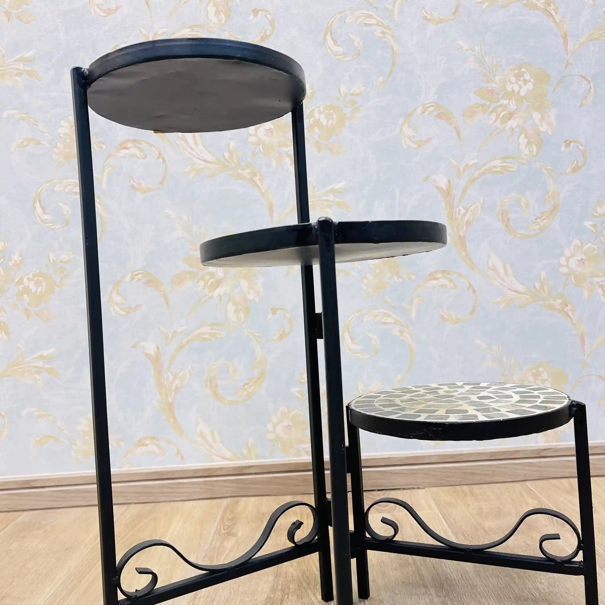 【リユース】 ガーデンラック / アイアン / モザイクタイル