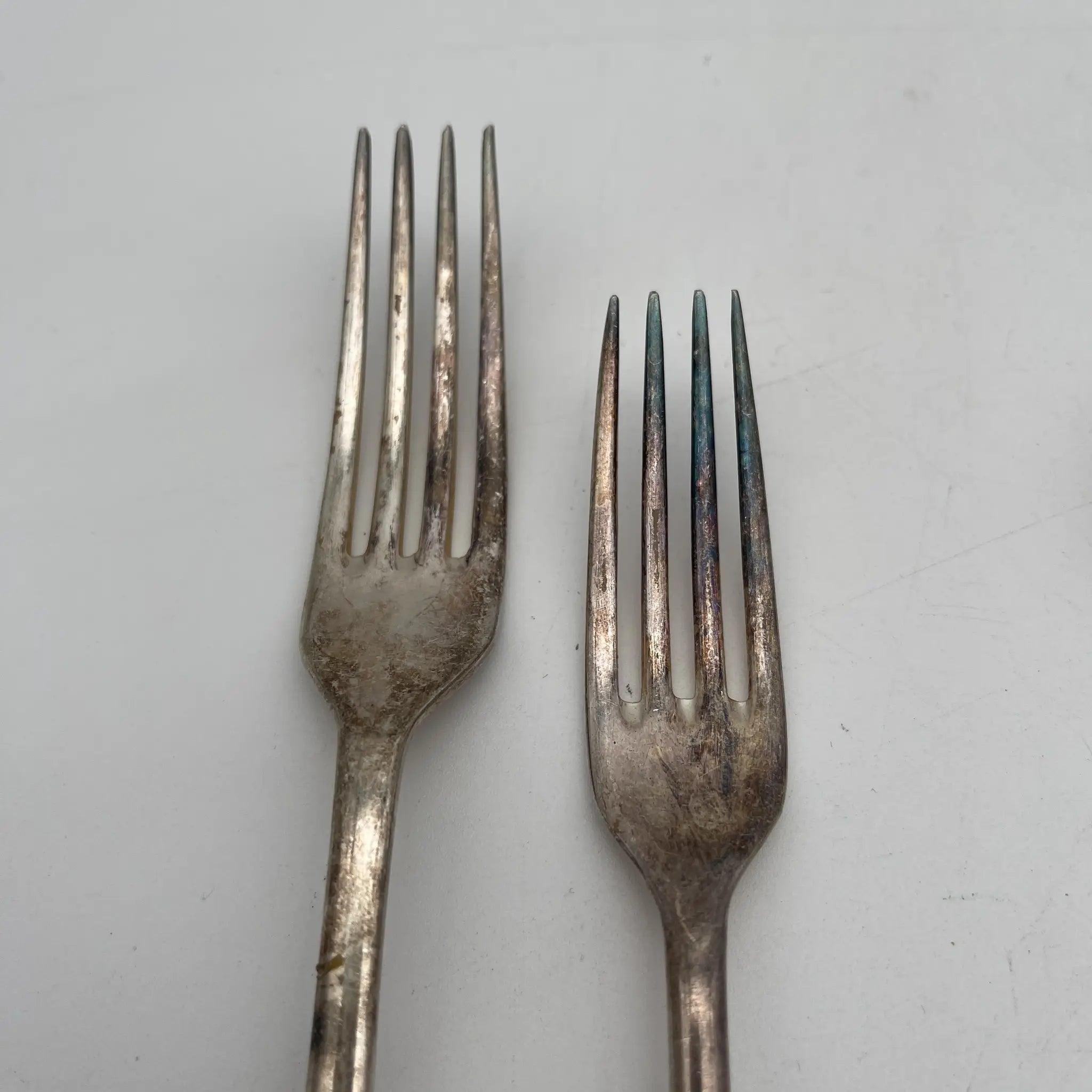 【复古】餐具套装6p /餐桌刀餐桌叉甜点叉子餐桌勺汤勺/估计1920-1950s /银盘/英国/ epns