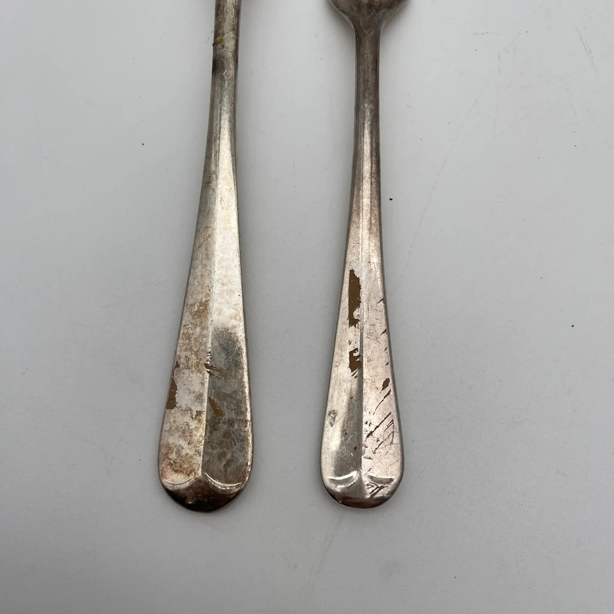 【复古】餐具套装6p /餐桌刀餐桌叉甜点叉子餐桌勺汤勺/估计1920-1950s /银盘/英国/ epns