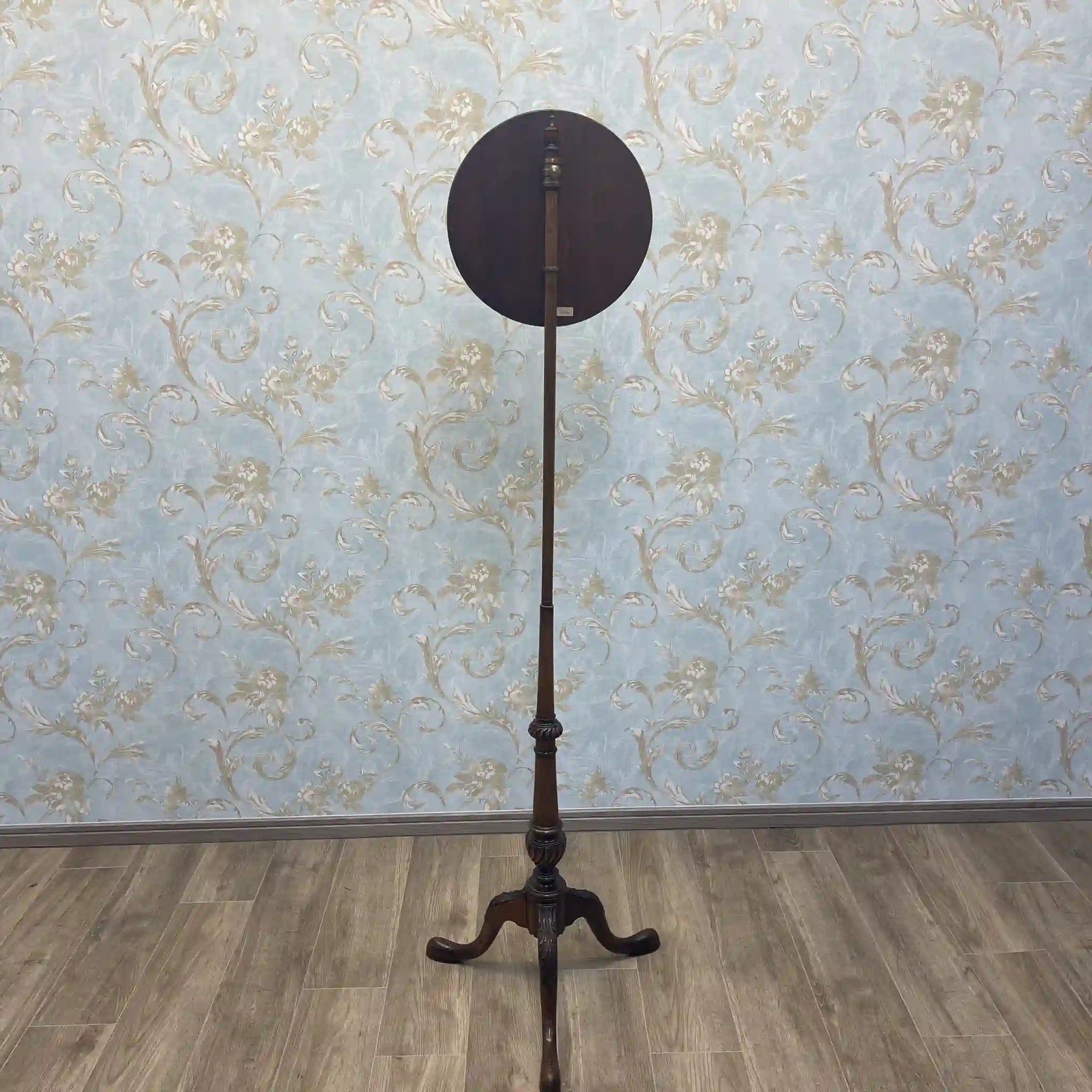 【アンティーク】 ポールスクリーン / 20世紀前後 / イギリス / トライポッド,ニードルポイント,旋盤細工