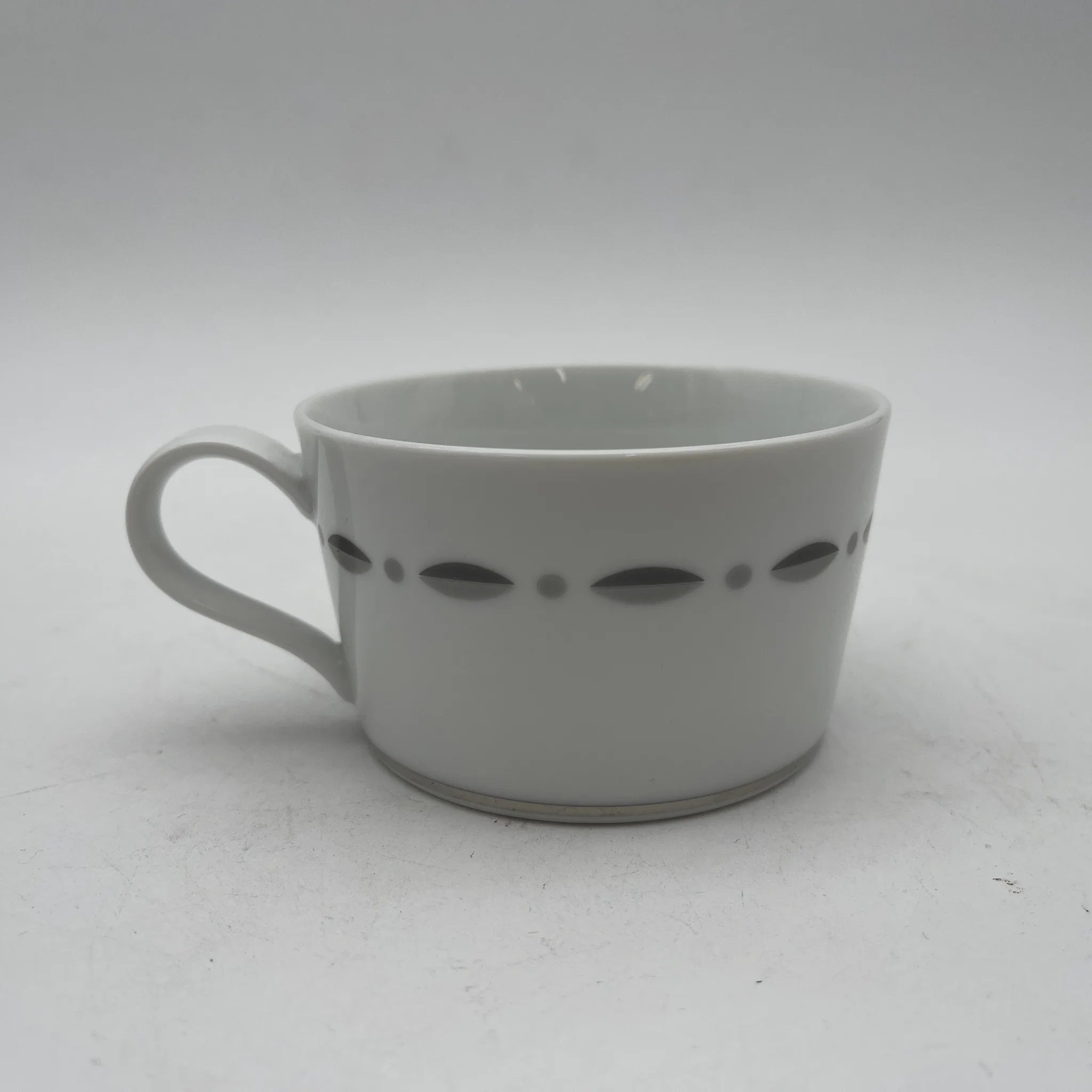 【再利用】茶杯&碟子2p / Tiffany & Co.(蒂芙尼)/ Gramercy / 1990-2010s /瓷器/斯里兰卡/银彩