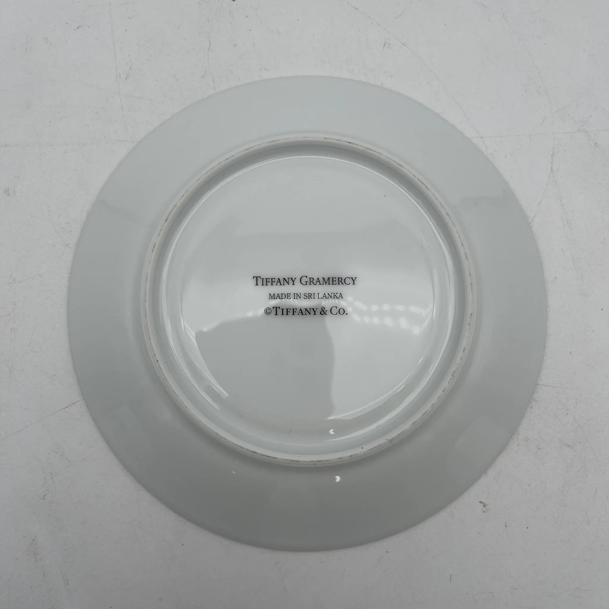 【再利用】茶杯&碟子2p / Tiffany & Co.(蒂芙尼)/ Gramercy / 1990-2010s /瓷器/斯里兰卡/银彩