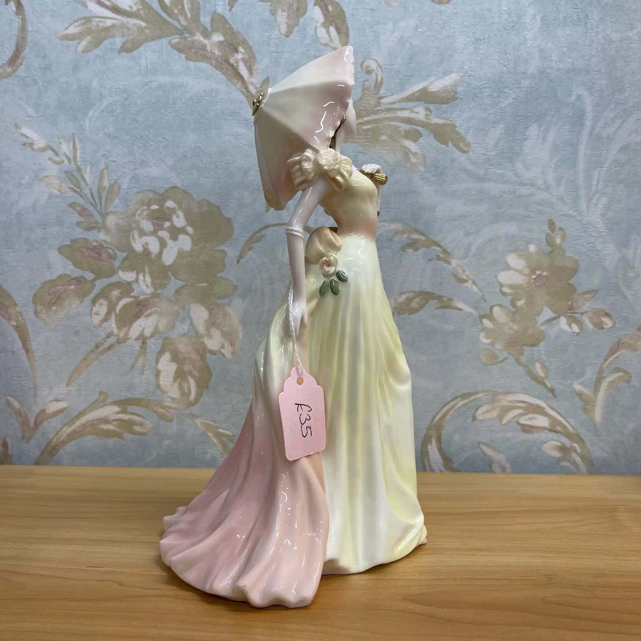 【リユース】 フィギュリン (陶磁器人形) / Coalport / Ladies of Fashion / Vicky / 推定2000前後 / Bone China / イギリス / Jack Glynn, ハンドペイント