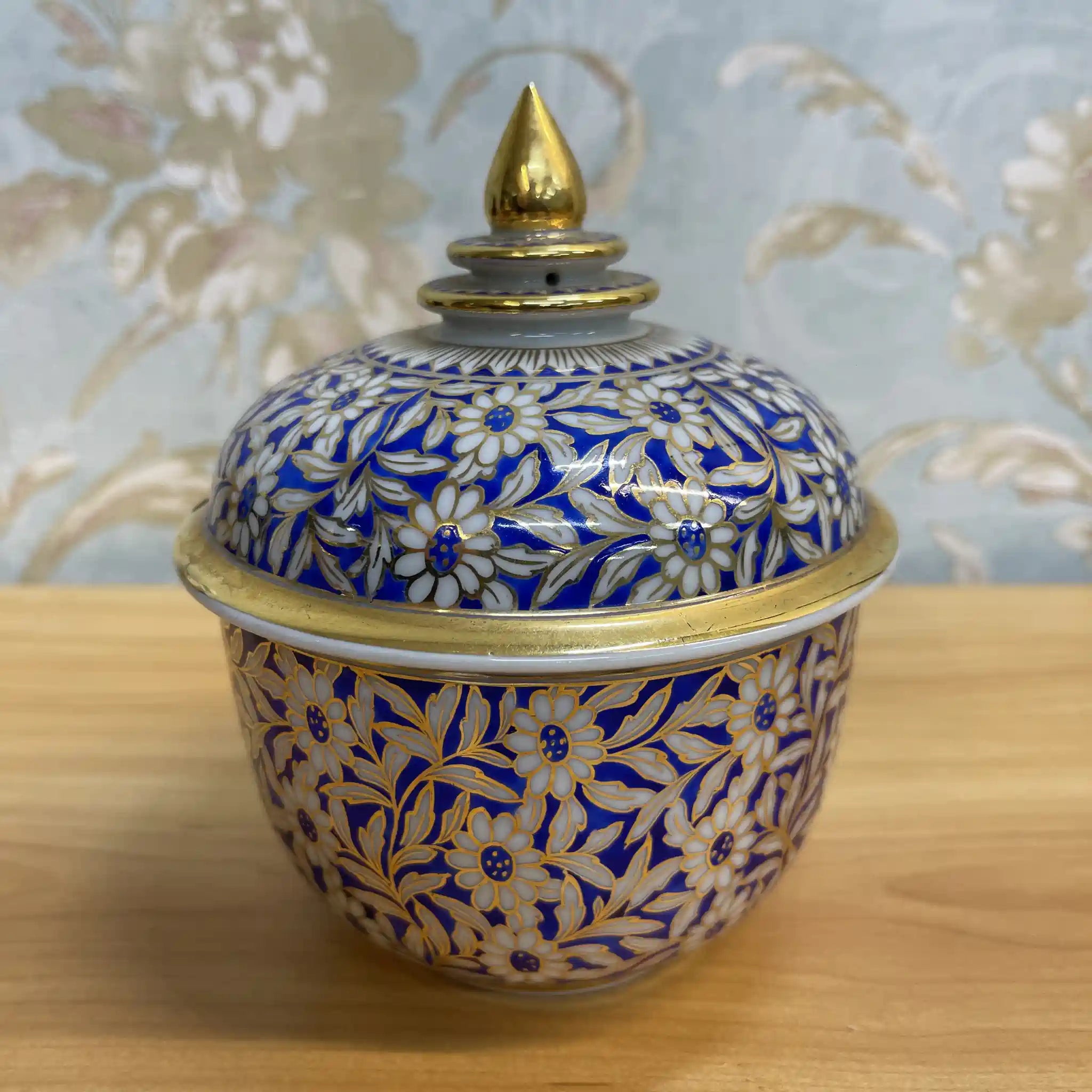 【リユース】 蓋付き小鉢 / ベンジャロン焼 / 推定20C後期 / 磁器 / タイ