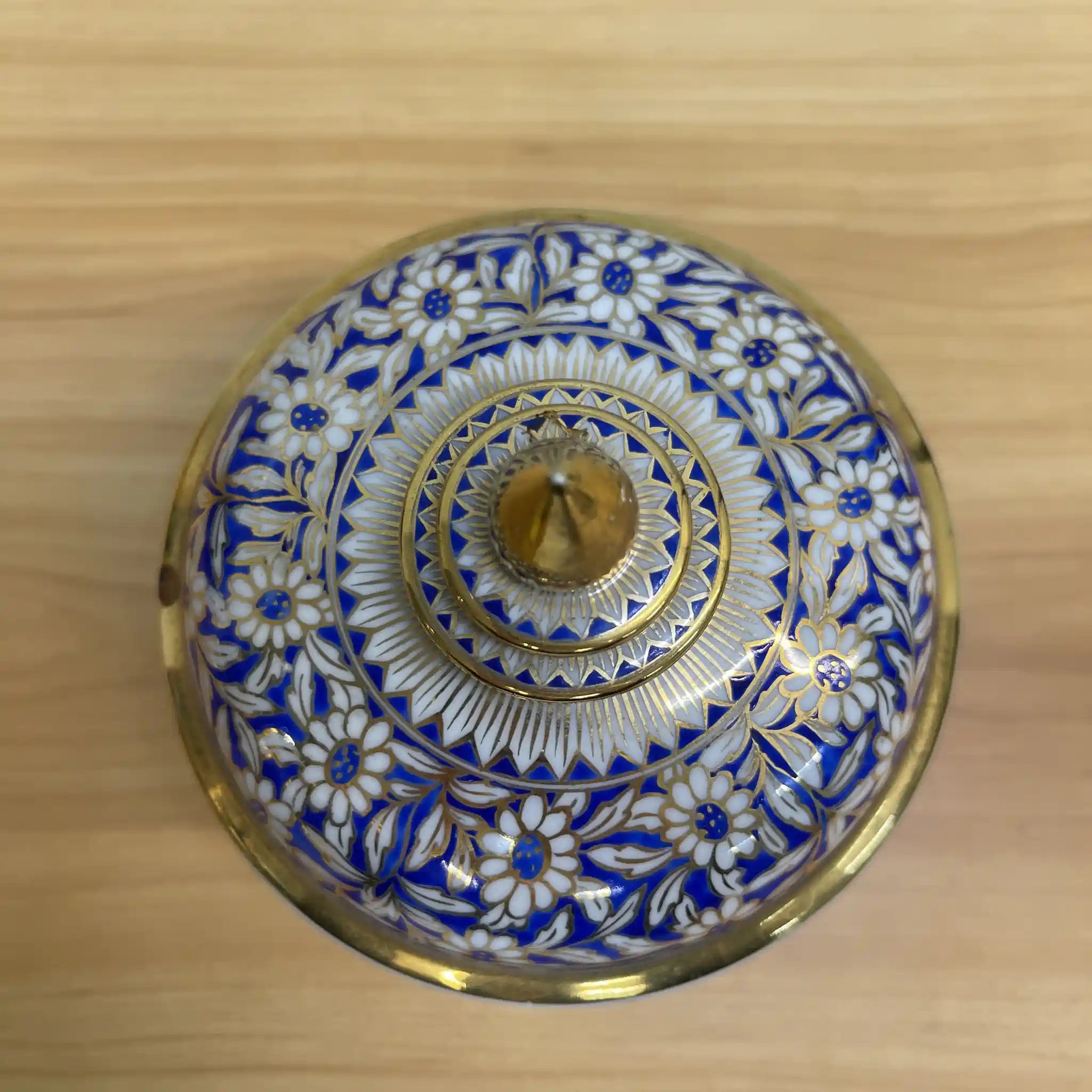 【リユース】 蓋付き小鉢 / ベンジャロン焼 / 推定20C後期 / 磁器 / タイ