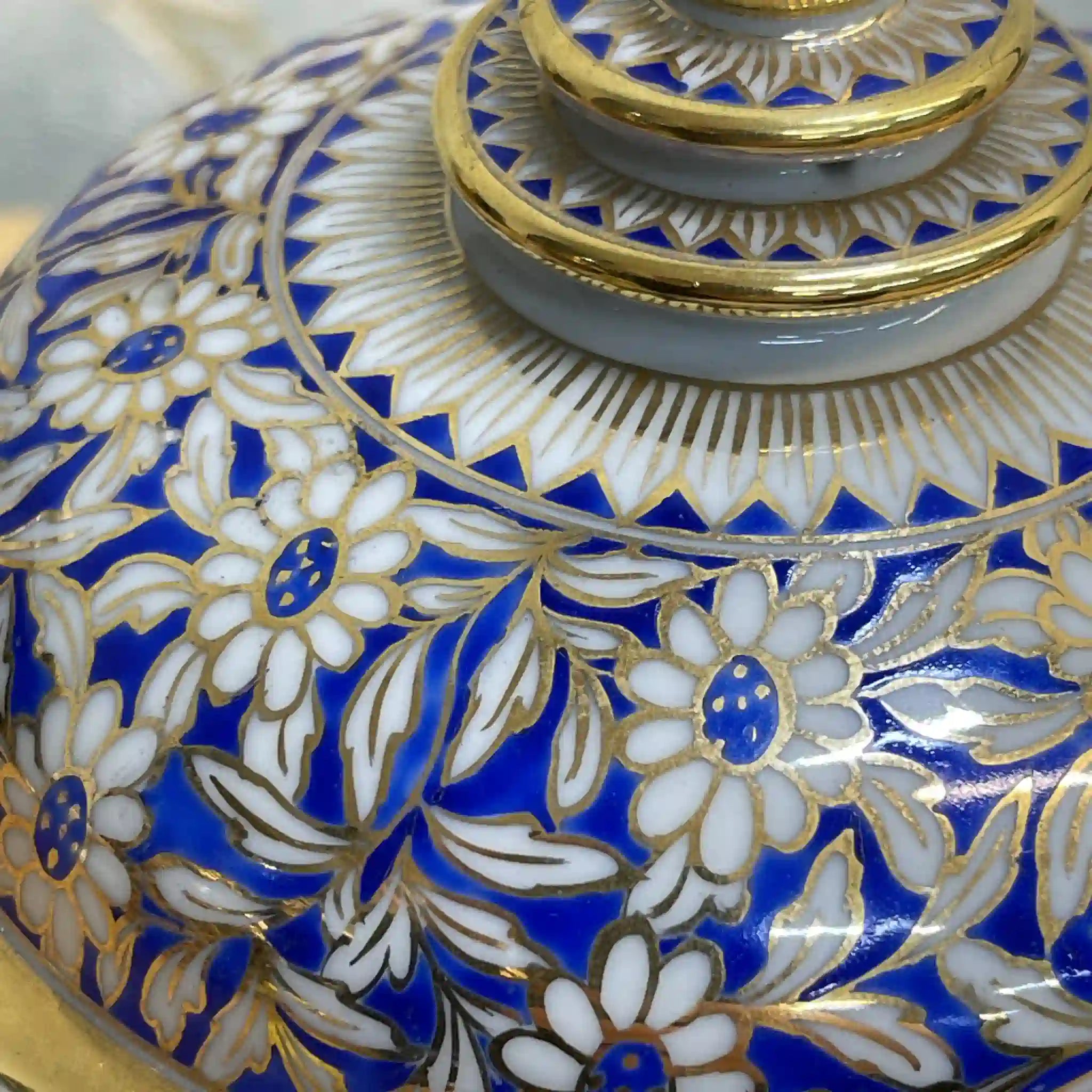 【リユース】 蓋付き小鉢 / ベンジャロン焼 / 推定20C後期 / 磁器 / タイ