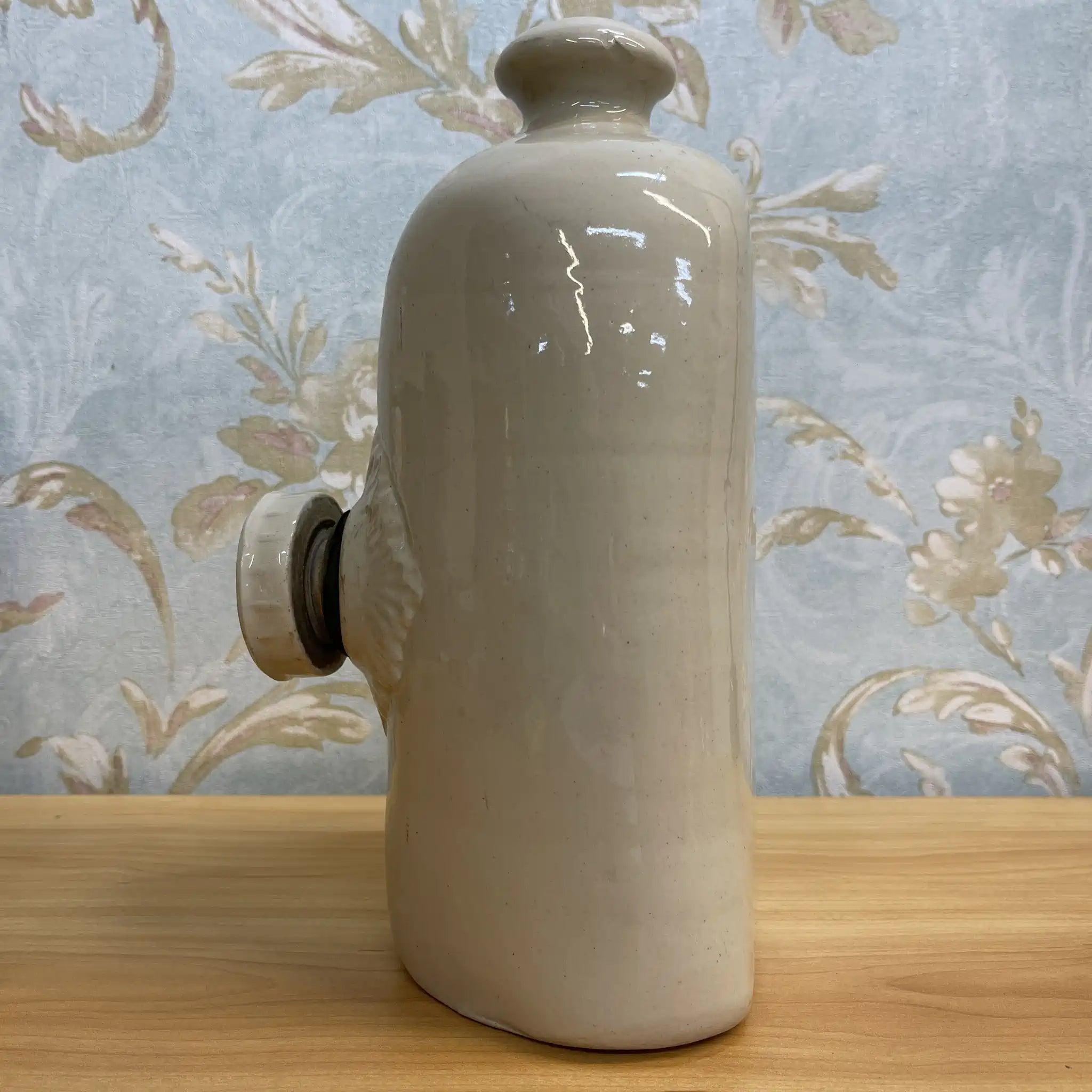 【アンティーク】 ベッド・ウォーマー (湯たんぽ) / Lovatt / 推定1900前後 / ストーンウェア / イギリス