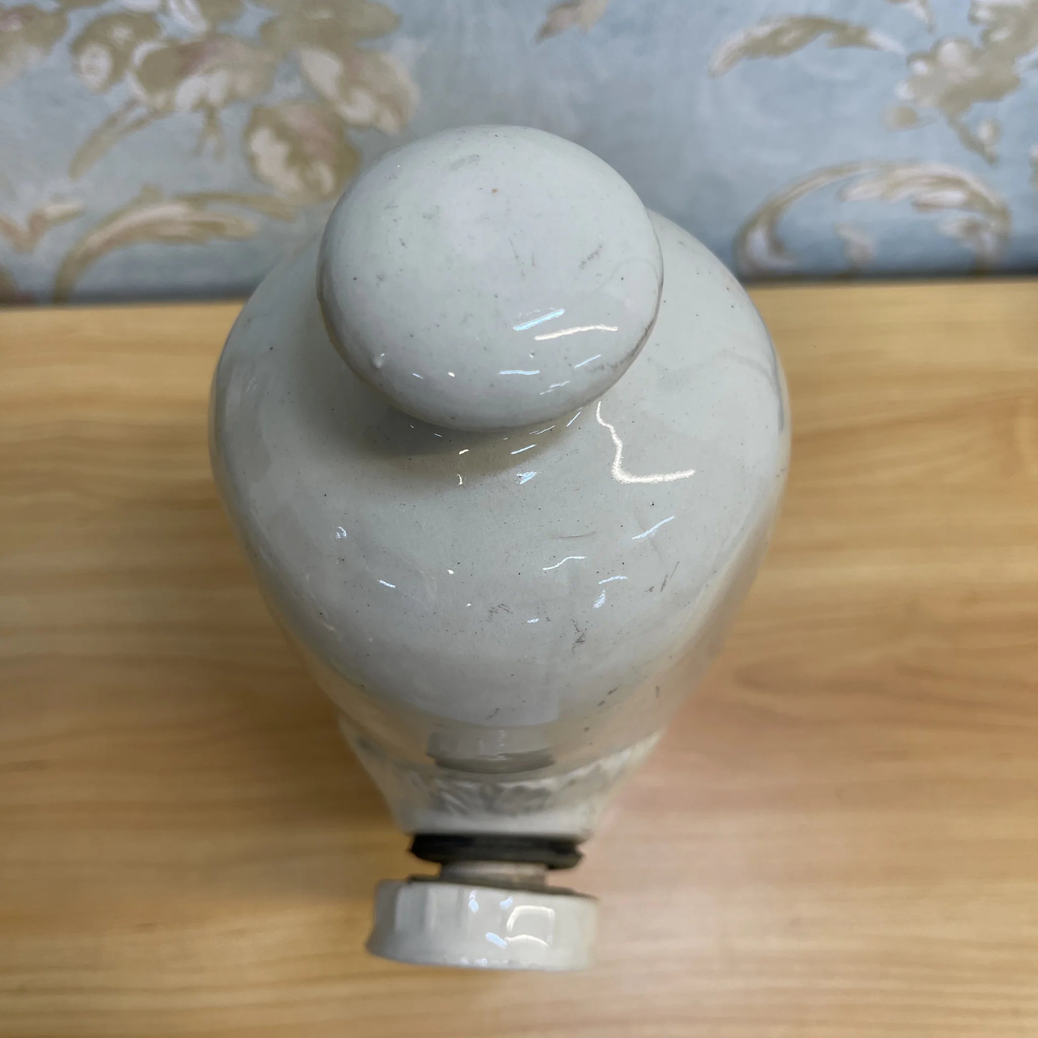 【アンティーク】 ベッド・ウォーマー (湯たんぽ) / Lovatt / 推定1900前後 / ストーンウェア / イギリス