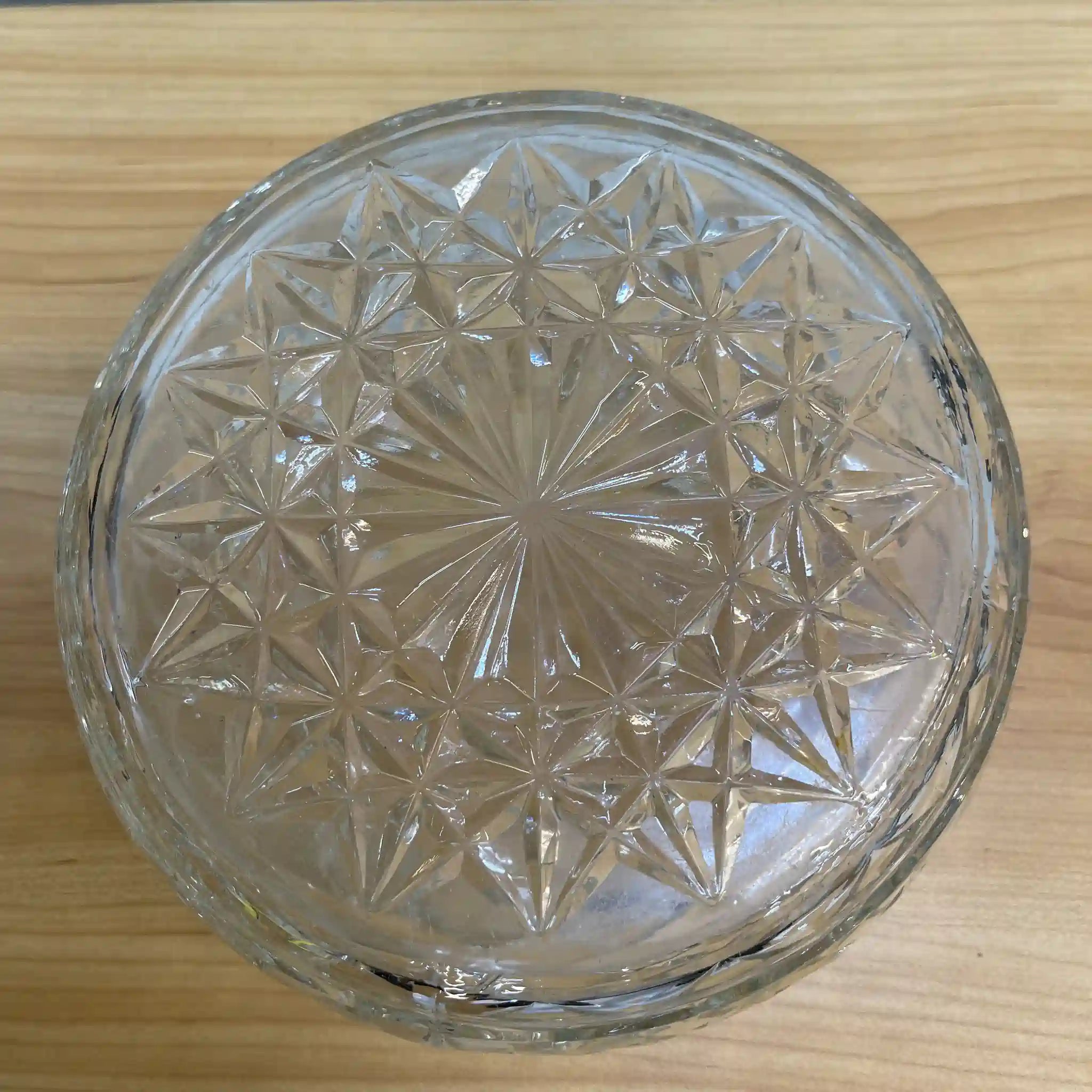 【アンティーク】 ボウル / 推定20C前期 / クリスタルガラス / ヨーロッパ / ダイヤモンドカット