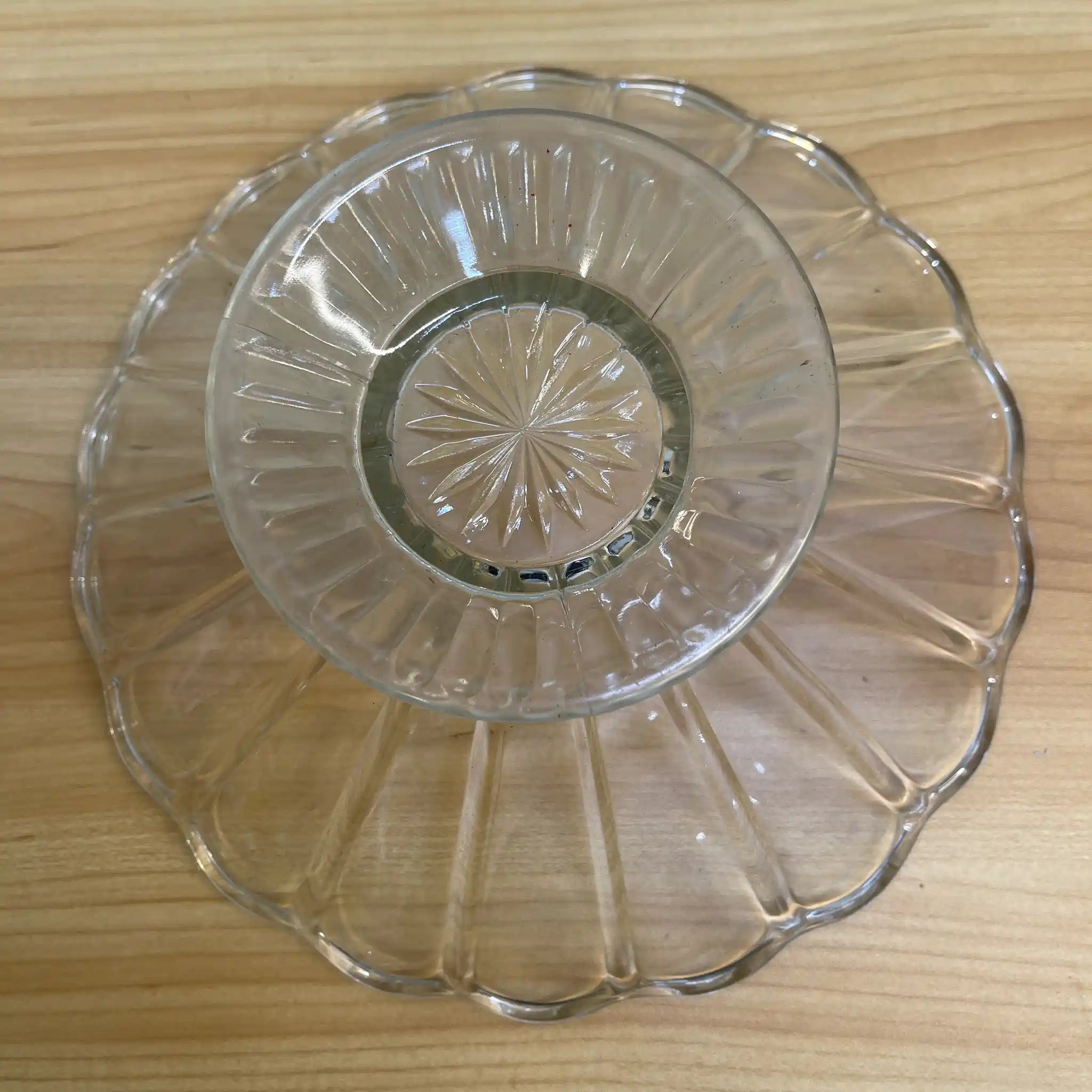 【アンティーク】 コンポート / 推定20C前期 / クリスタルガラス / ヨーロッパ