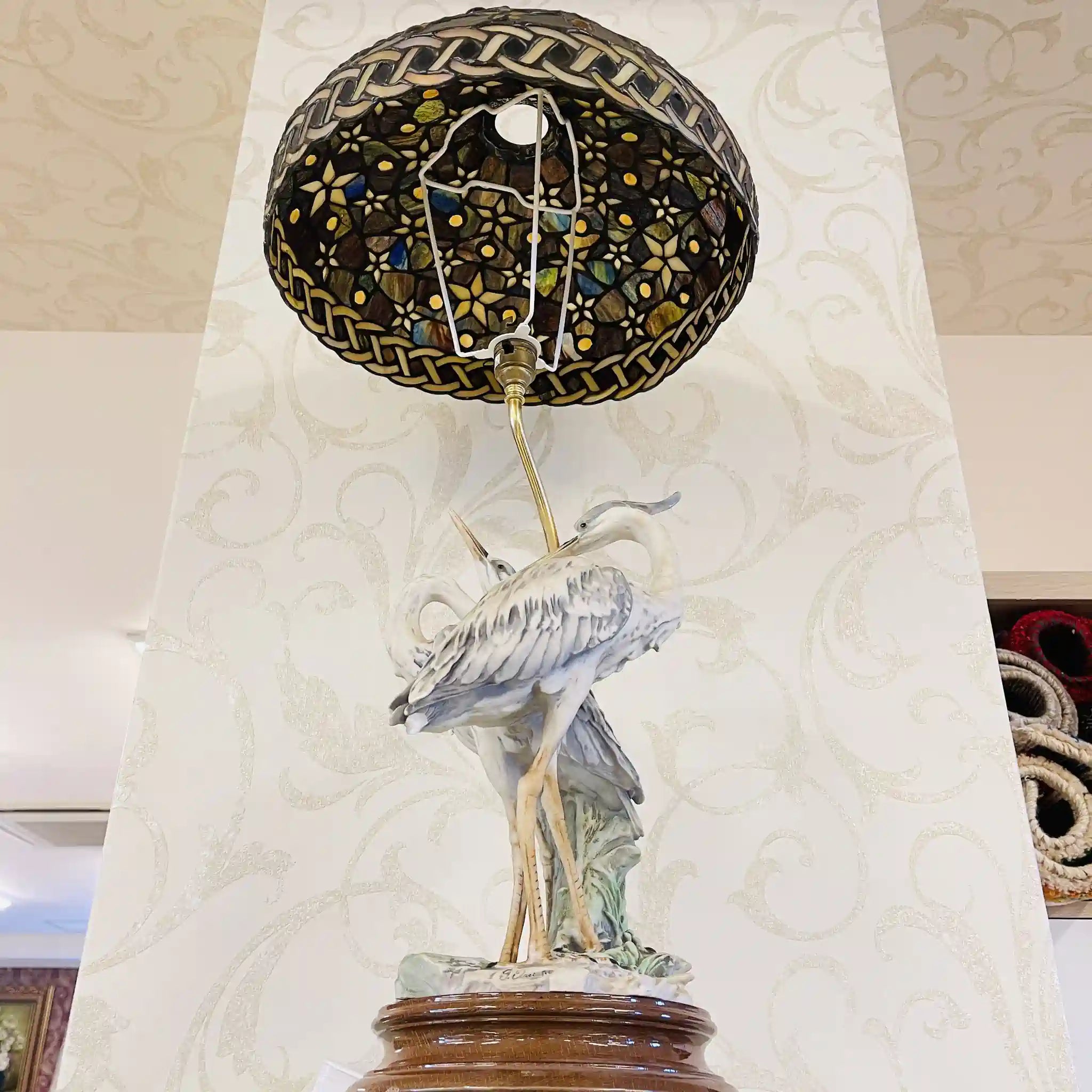 【アンティーク】 テーブルランプ&ランプシェード