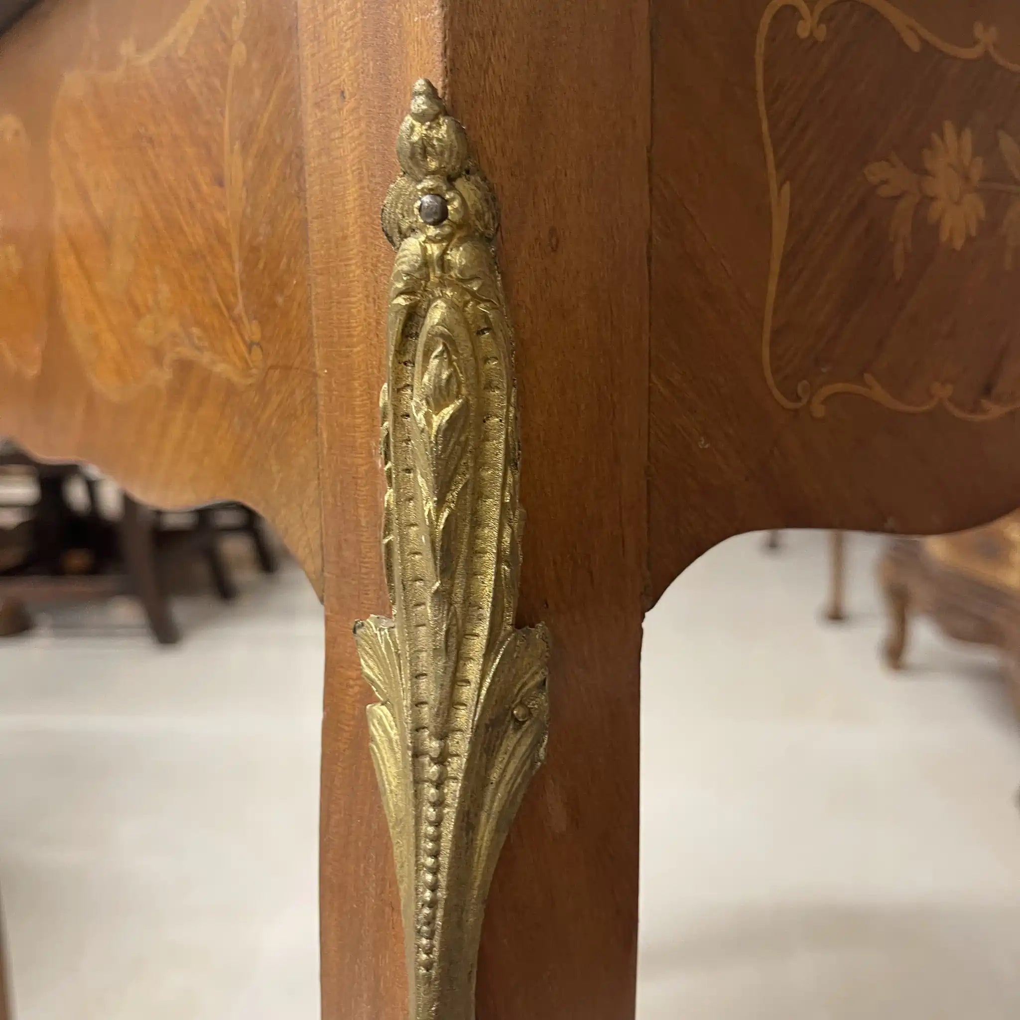 【アンティーク】 アンティークゲームテーブル / ルイ15世様式 / 20世紀前期(推定) / マホガニー材サテンウッド材 / フランス