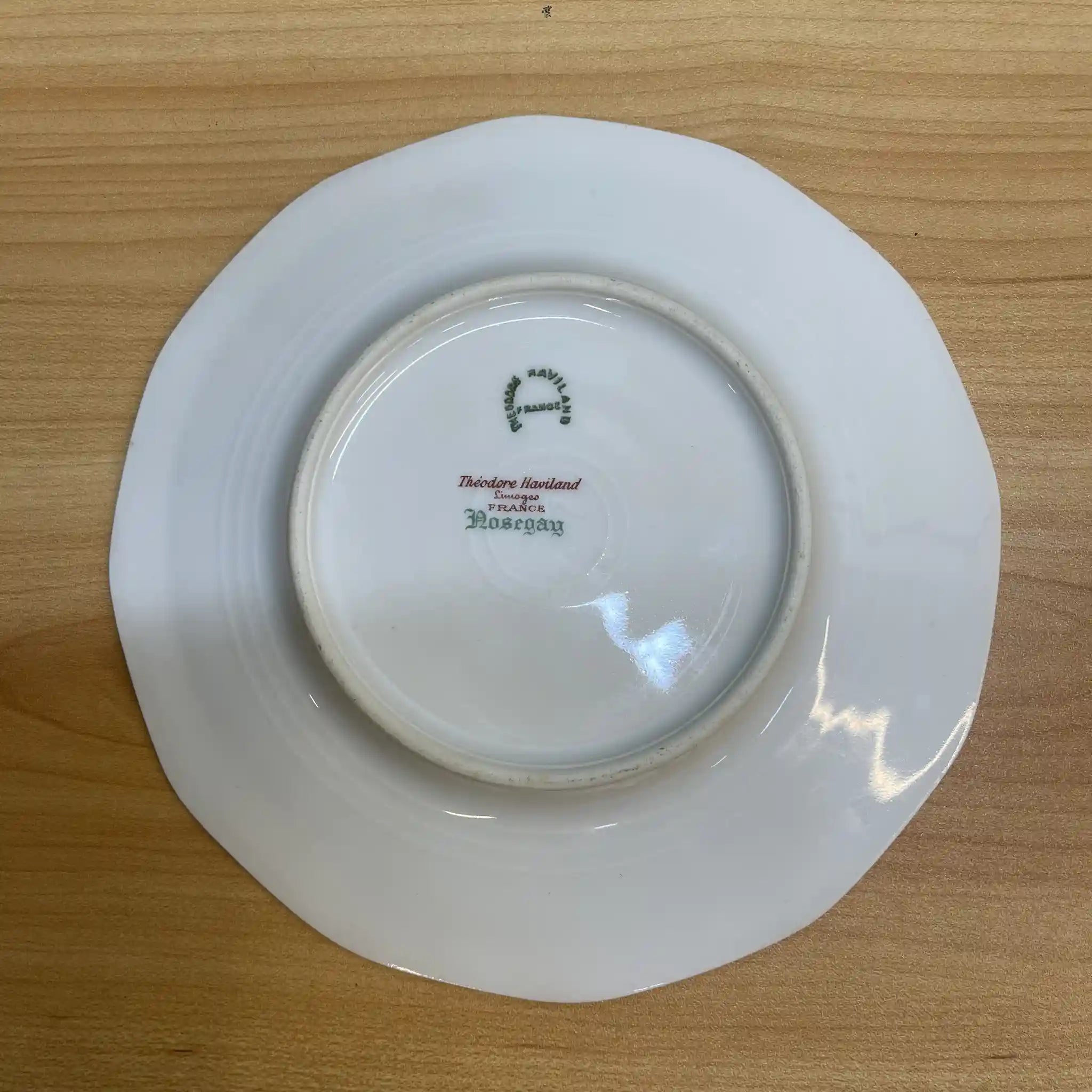 【アンティーク】 ティーカップ&ソーサー2P / Theodore Haviland (セオドア・アビランド) / Nosegay / 推定20C前中期 / 磁器 / フランス / ブーケ, 金彩