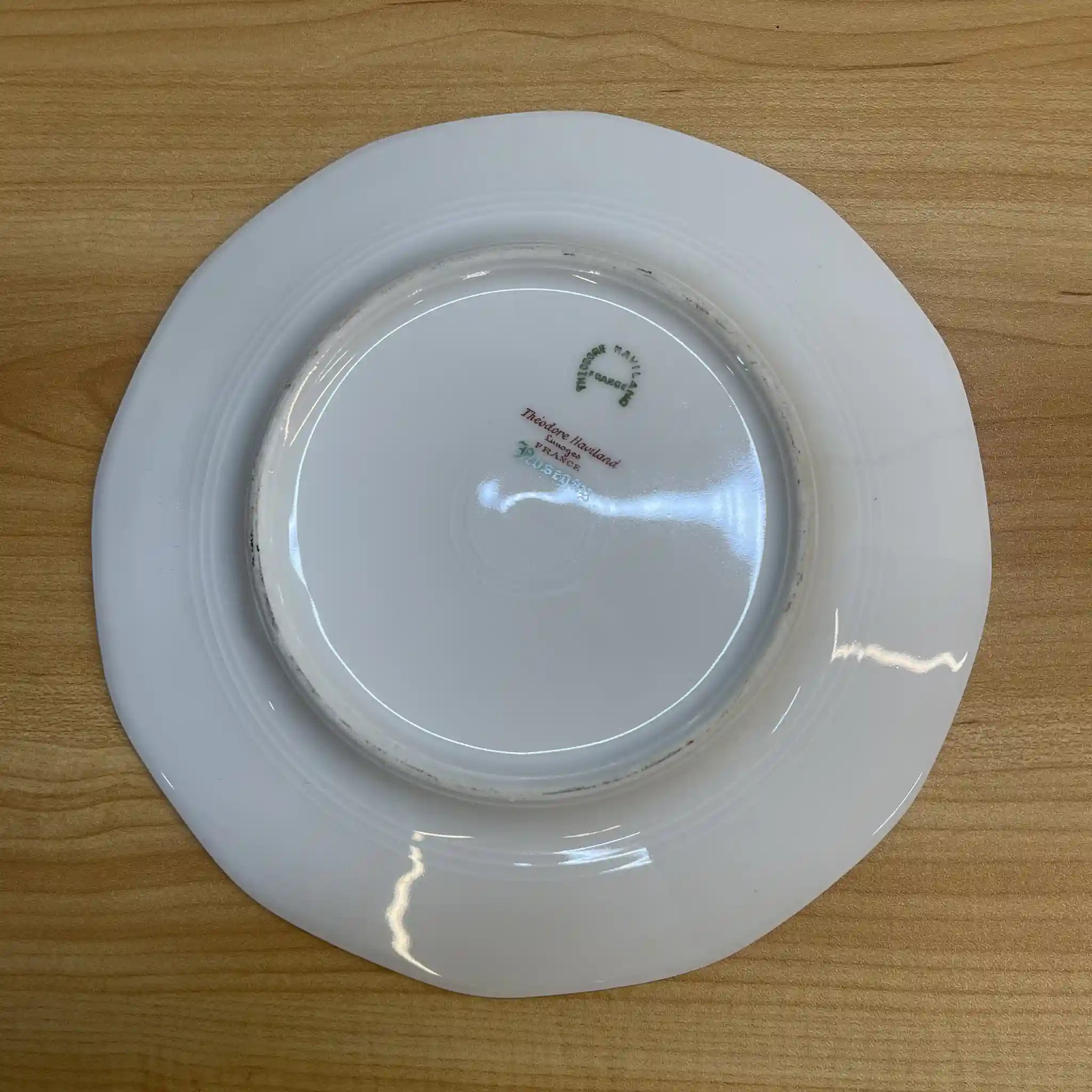 【アンティーク】 ディナープレート&デザートプレート2P / Theodore Haviland (セオドア・アビランド) / Nosegay / 推定20C前中期 / 磁器 / フランス / ブーケ, 金彩