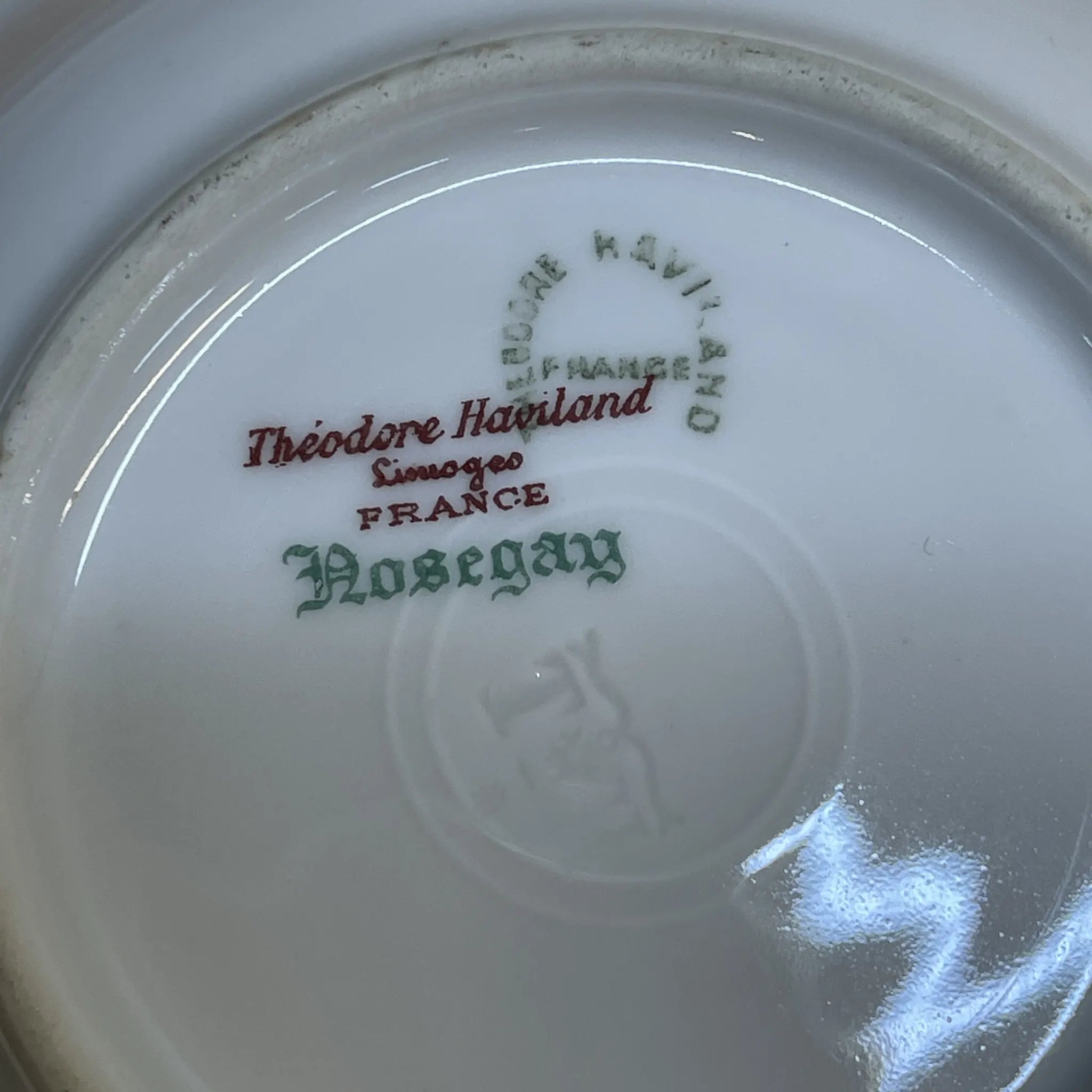 【アンティーク】 フルーツボウル (小鉢) / Theodore Haviland (セオドア・アビランド) / Nosegay / 推定20C前中期 / 磁器 / フランス / ブーケ, 金彩