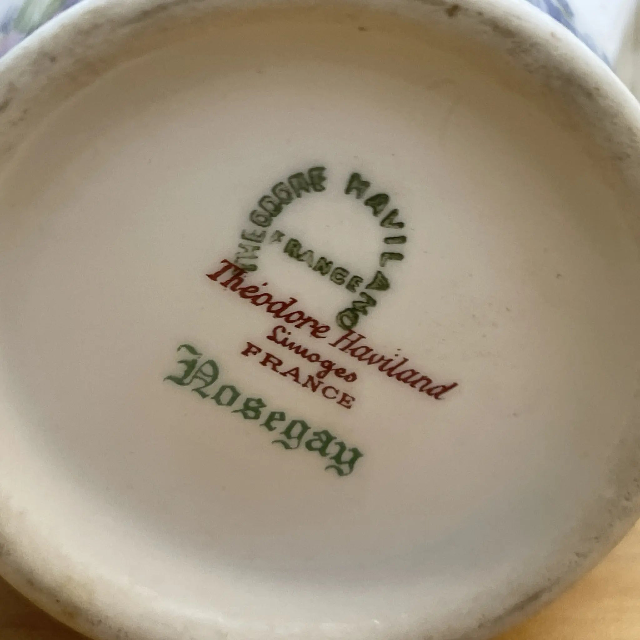 【アンティーク】 クリーマー (ミルクピッチャー) / Theodore Haviland (セオドア・アビランド) / Nosegay / 推定20C前中期 / 磁器 / フランス / ブーケ, 金彩