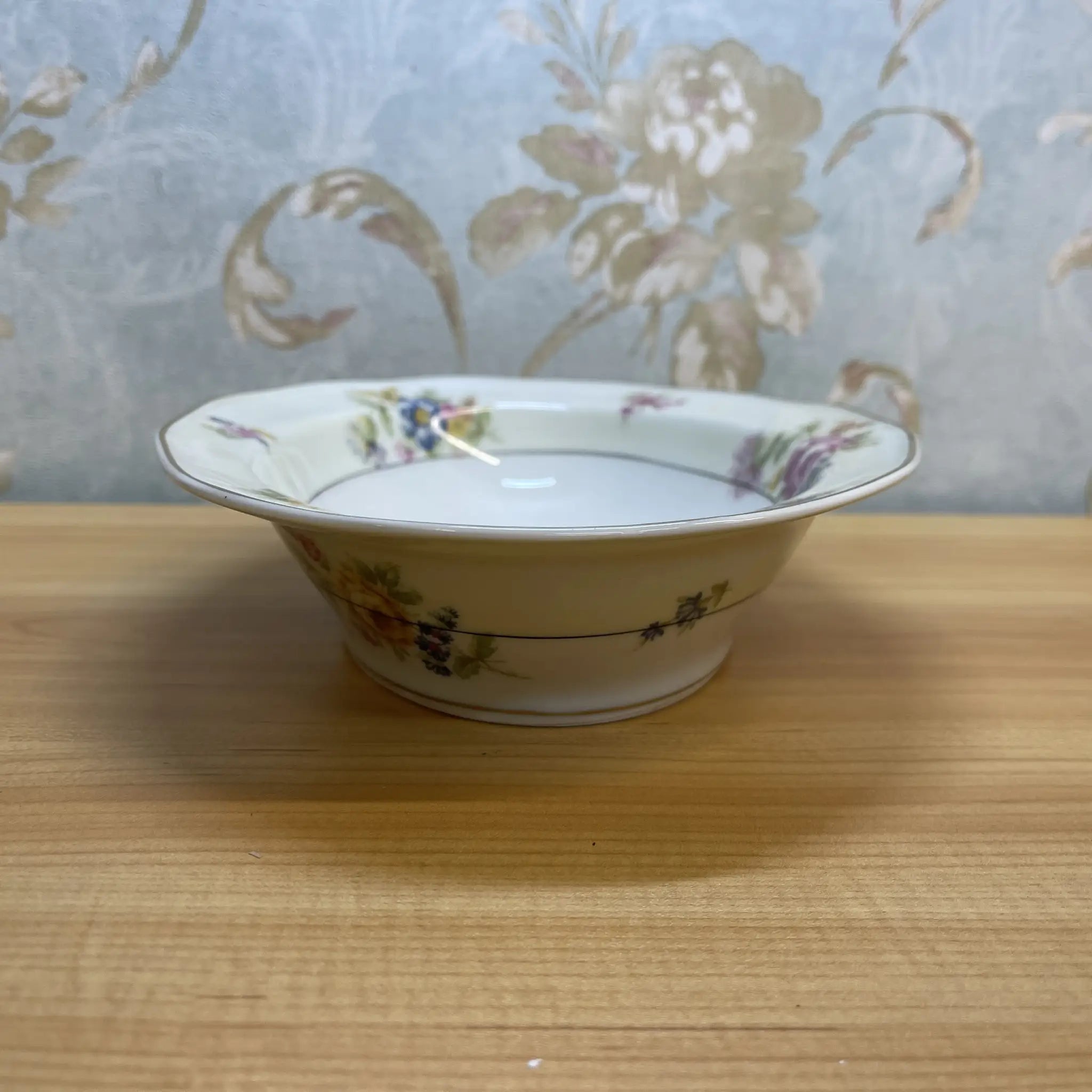 【アンティーク】 オーバル・ベジタブルボウル / Theodore Haviland (セオドア・アビランド) / Nosegay / 推定20C前中期 / 磁器 / フランス / ブーケ, 金彩