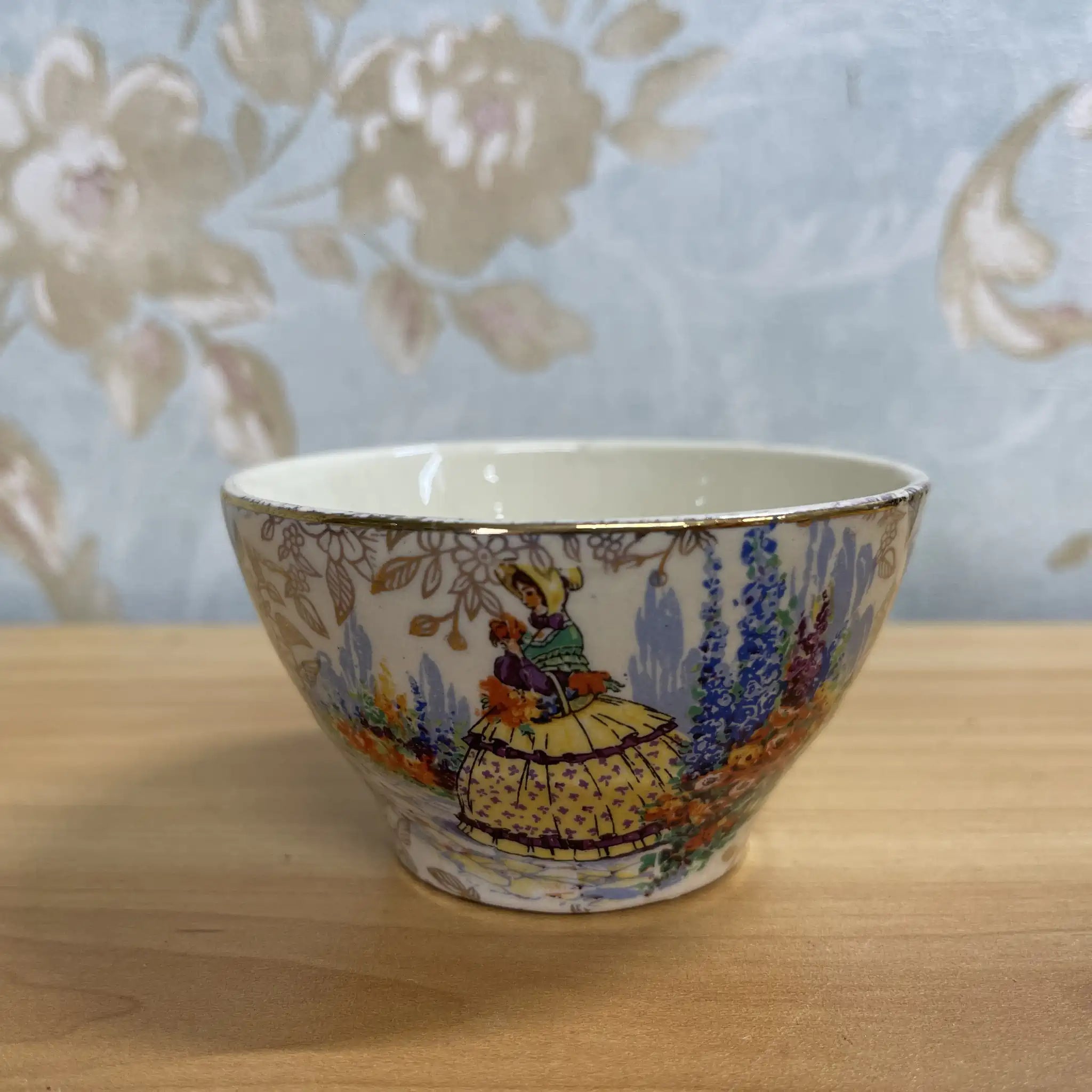 【ビンテージ】 シュガーボウル / Empire Porcelain / 推定20C中期 / 陶器 / イギリス / チンツ
