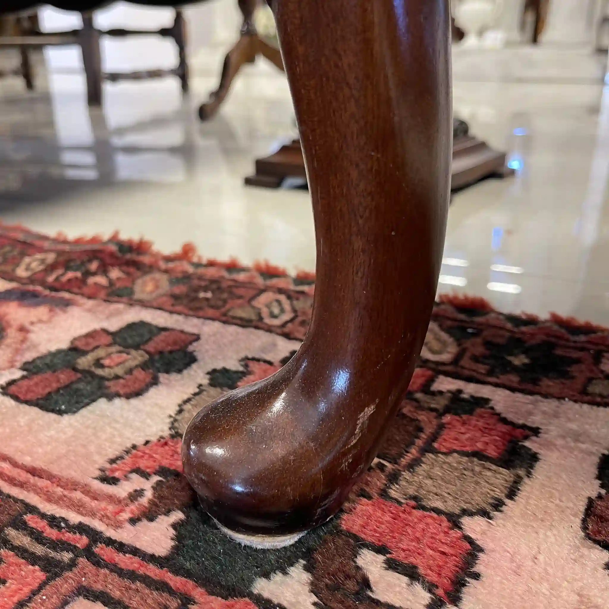 【アンティーク】 アームチェア / ジョージアン様式 / 20世紀後半(推定) / ベロアビーチ材 / イギリス / イギリス直輸入